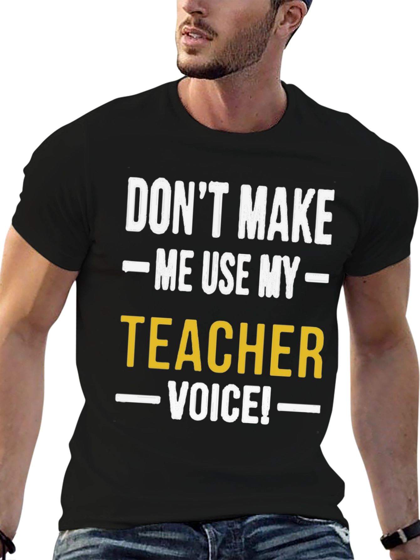 Funny Teacher Voice Graphic T-Shirt