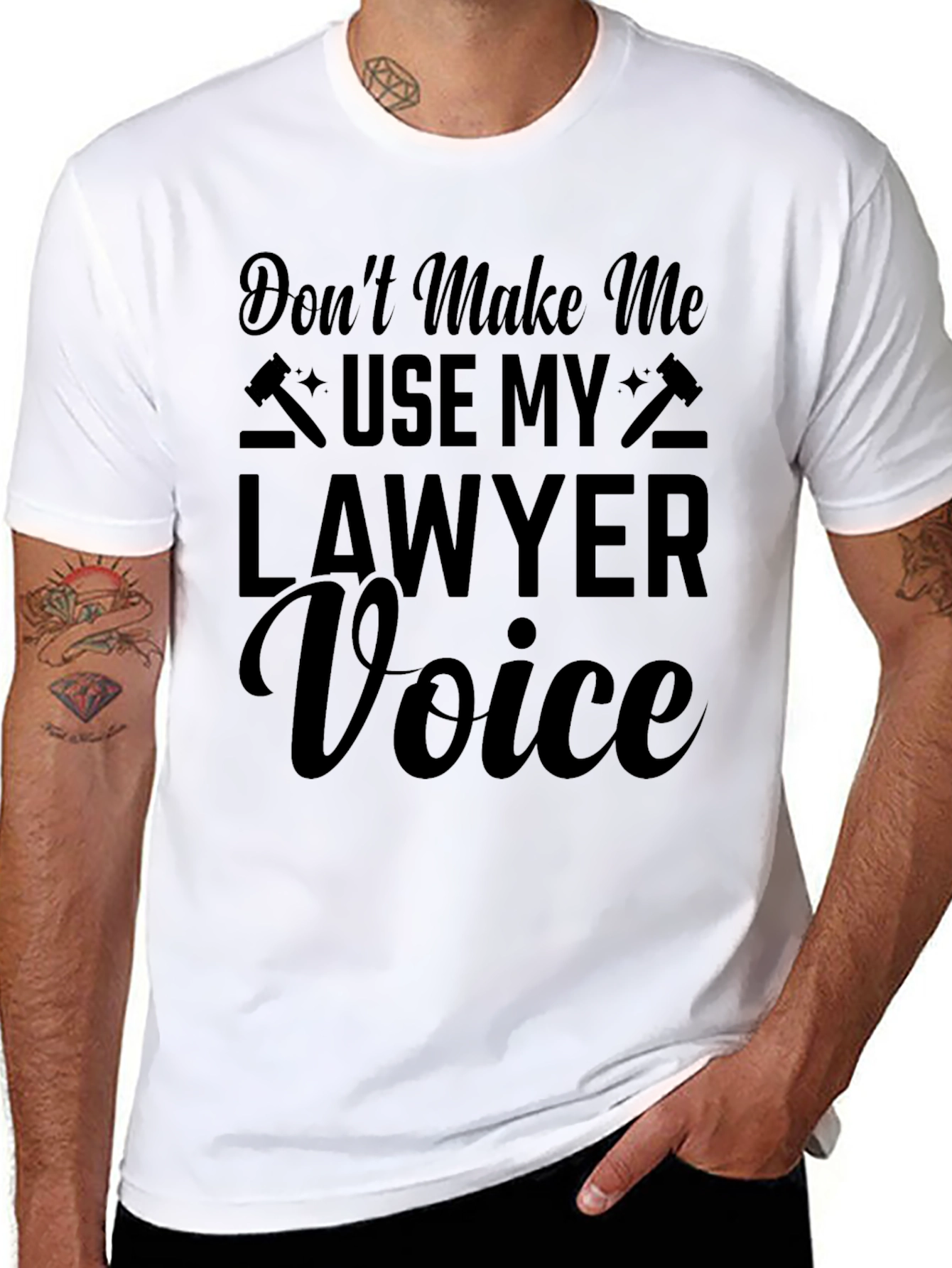 Lawyer Voice T-Shirt - Funny Attorney Tee