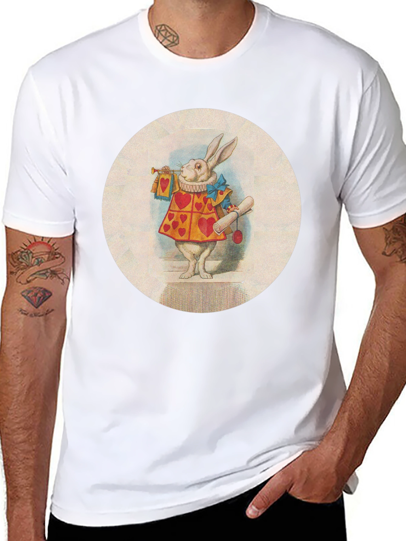 White Rabbit T-Shirt - Wonderland Style