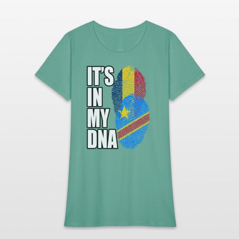 Chadian And Congolese Mix Heritage DNA Flag