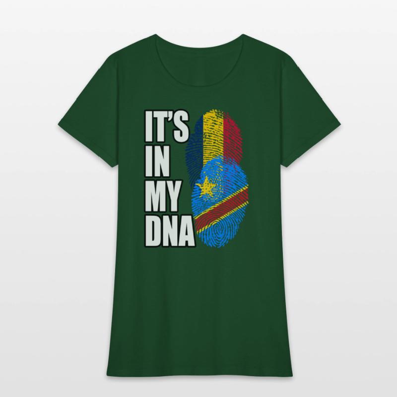 Chadian And Congolese Mix Heritage DNA Flag