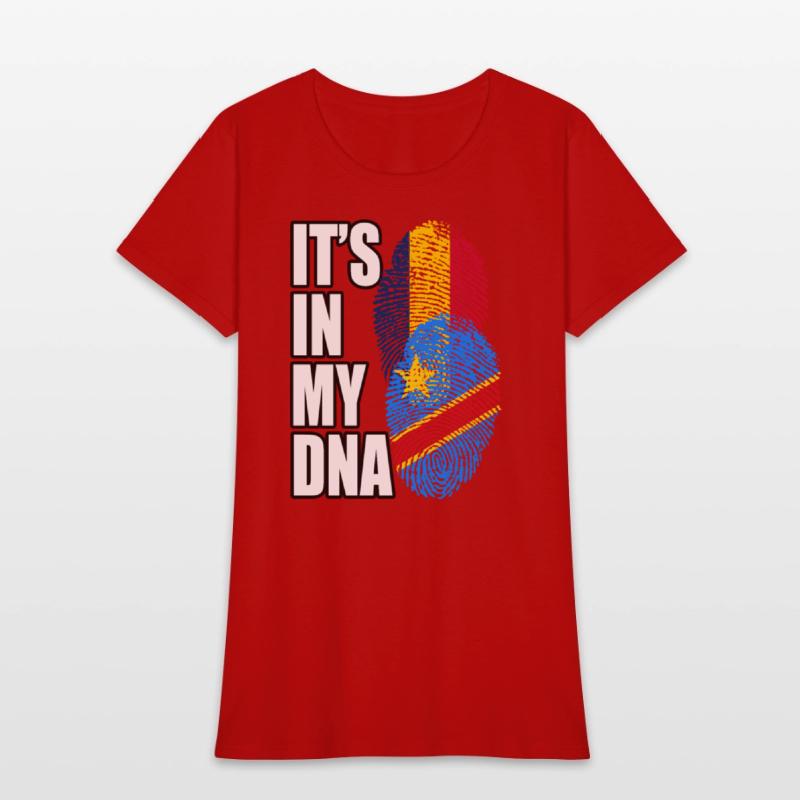 Chadian And Congolese Mix Heritage DNA Flag