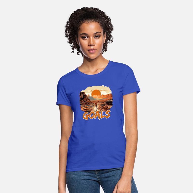 Chasing Goals in Scenic Desert Landscape with