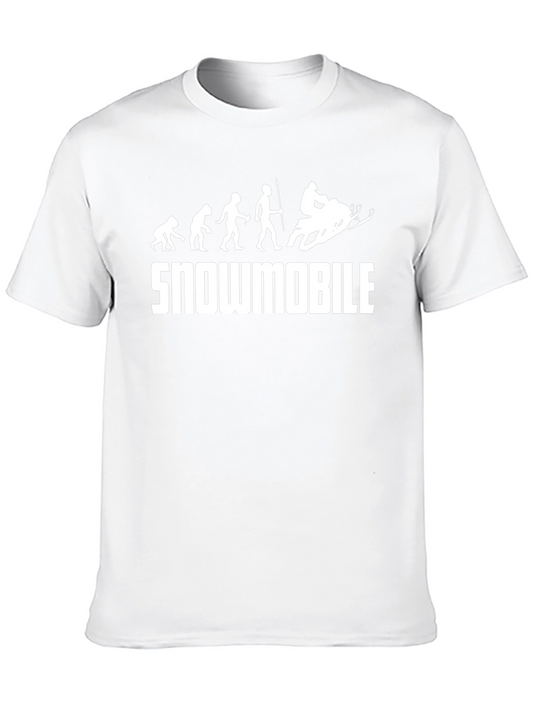 Snowmobile Evolution Graphic T-Shirt