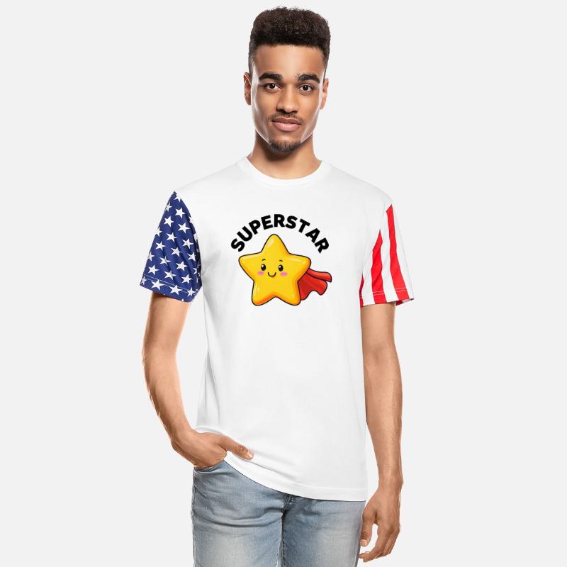 Cheerful Cartoon Superstar Star Character