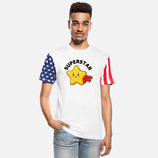 Cheerful Cartoon Superstar Star Character