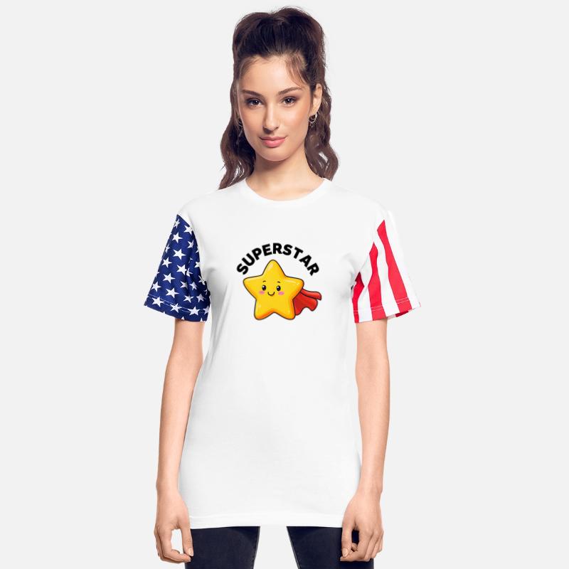 Cheerful Cartoon Superstar Star Character