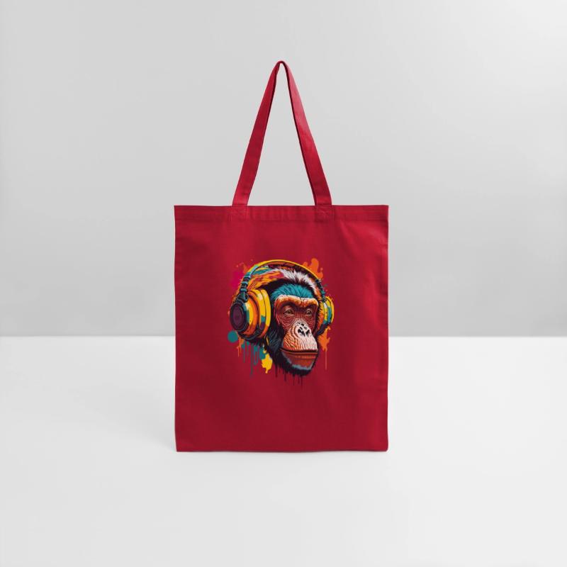 Chimpanzee Wearing Headphone