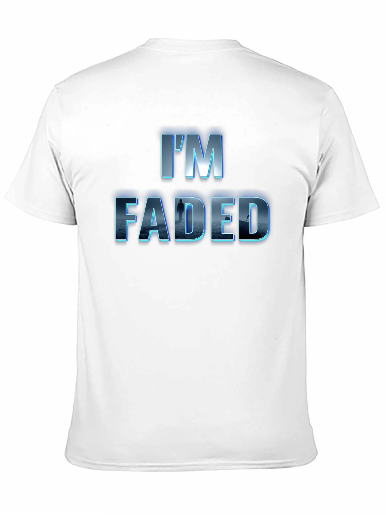 Im Faded Graphic Print Black T-Shirt
