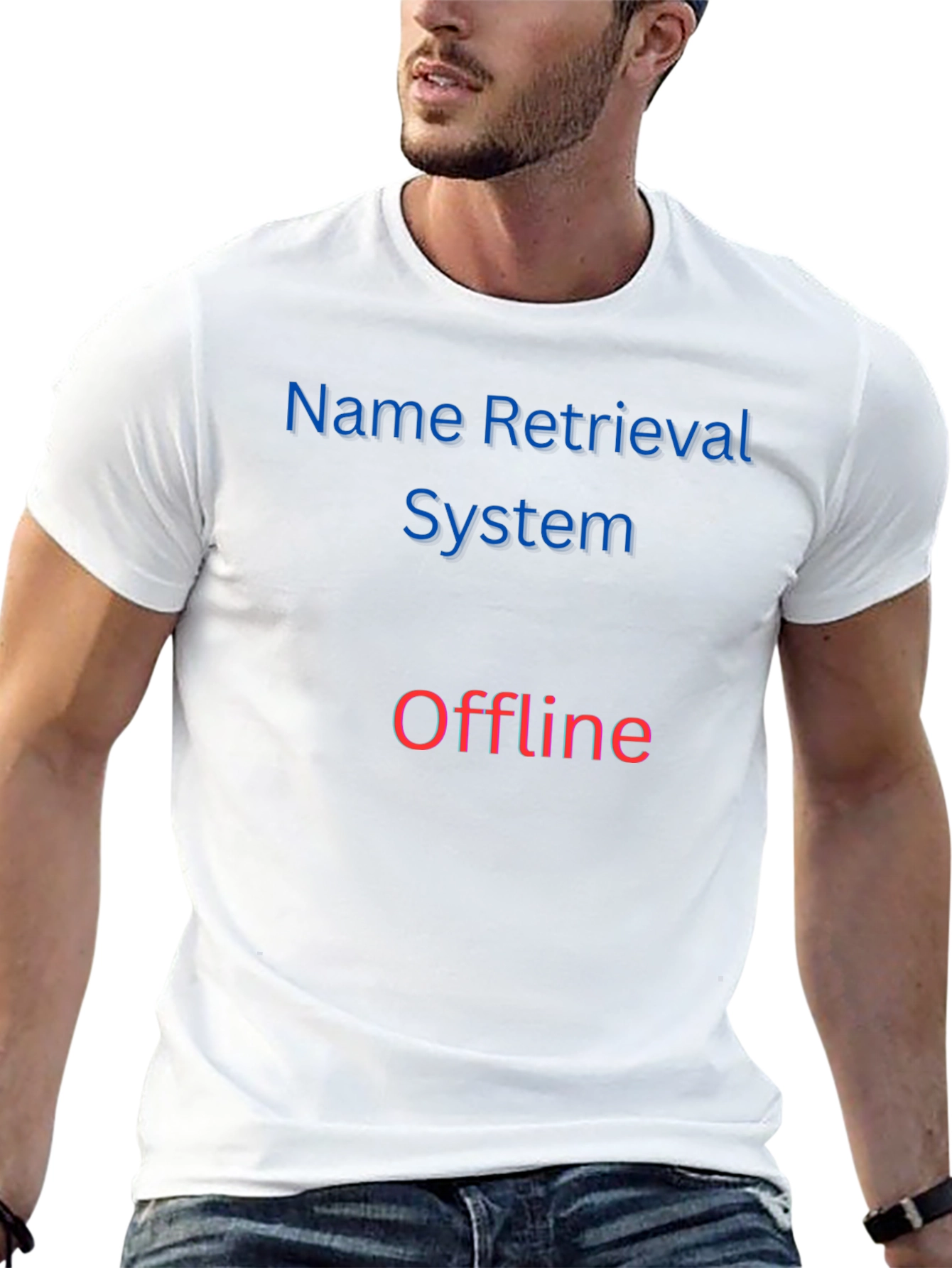 Name Retrieval System Offline T-Shirt