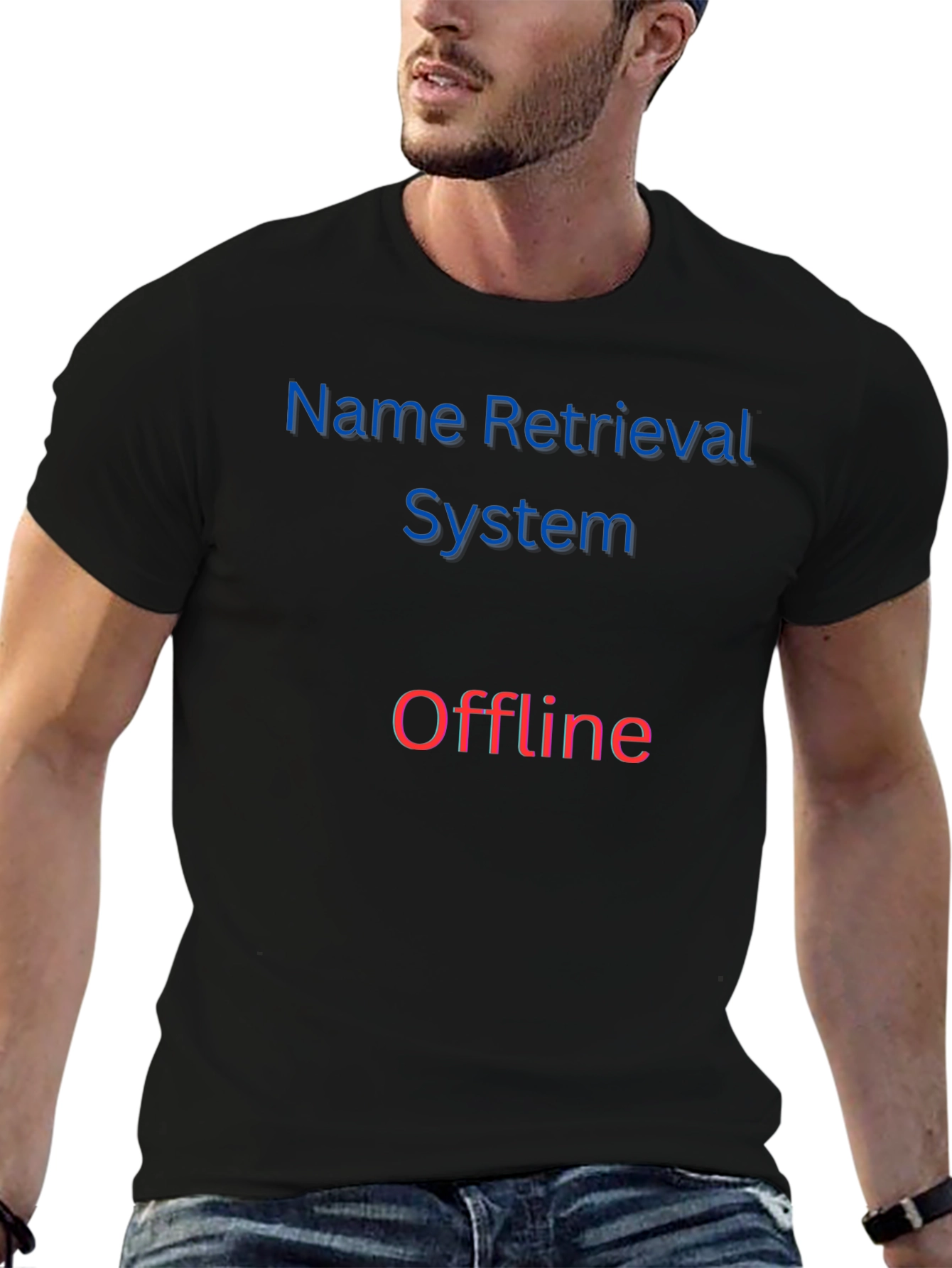 Name Retrieval System Offline T-Shirt