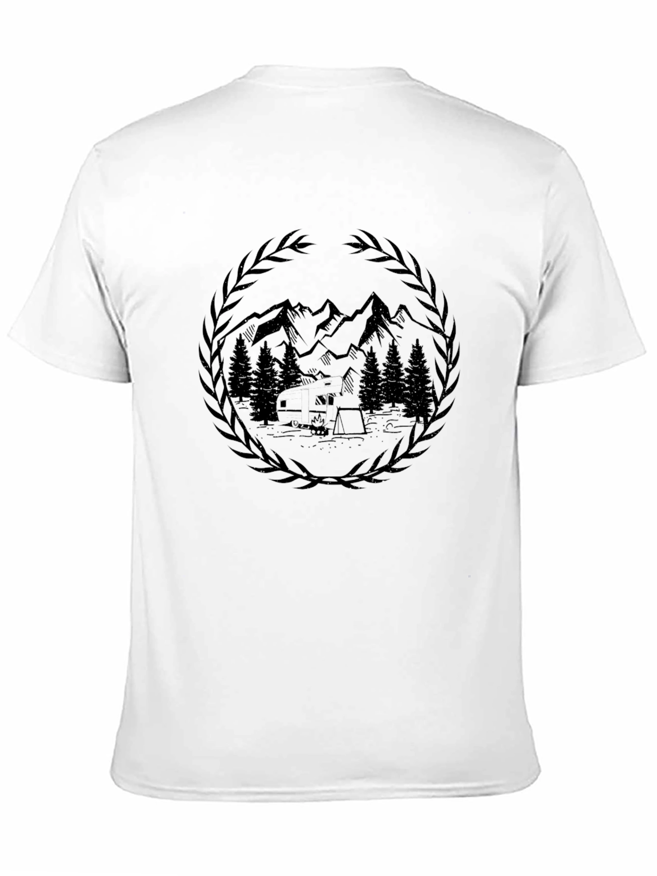Natures Embrace Tee - Black Graphic T-Shirt
