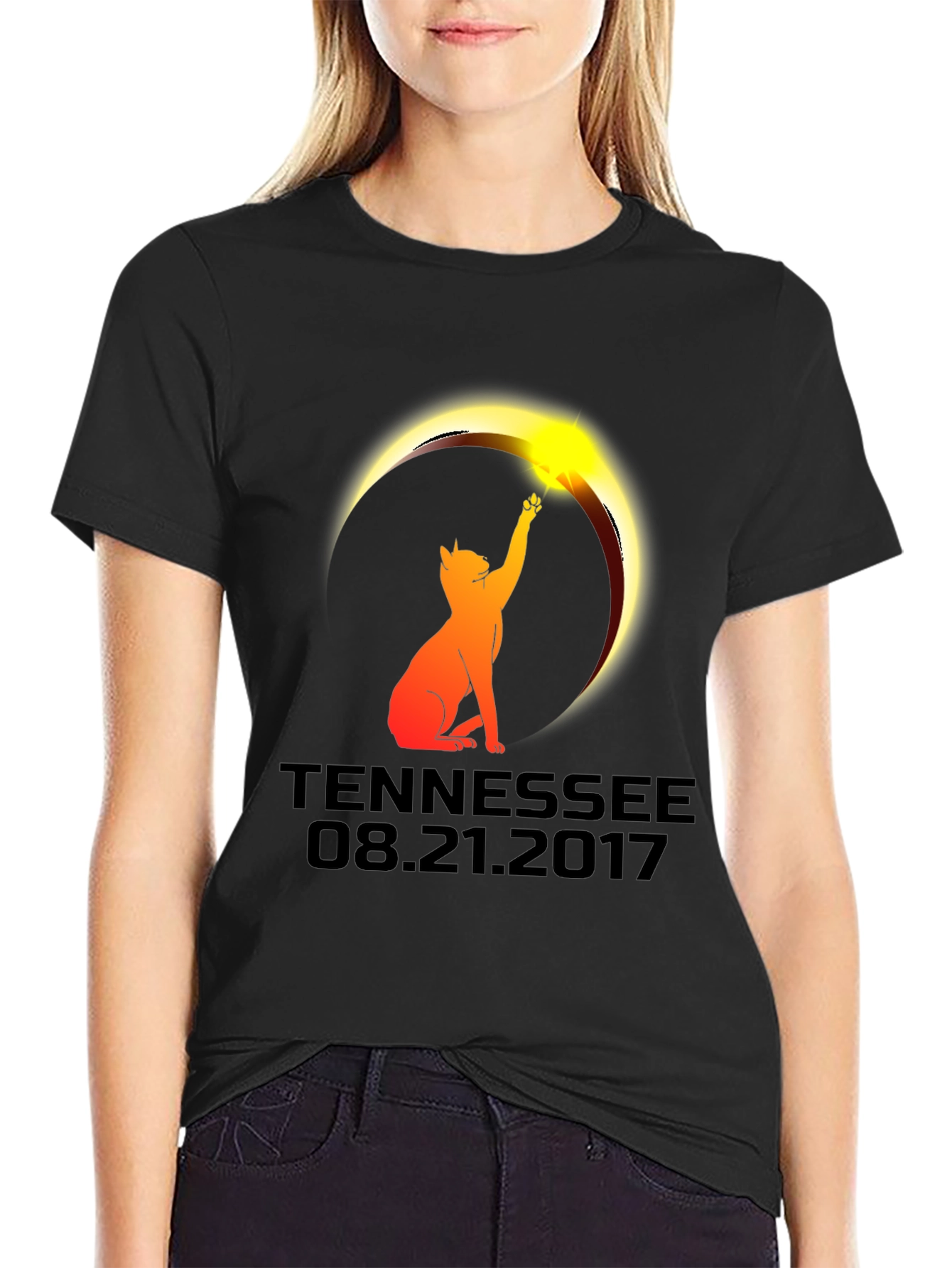 Tennessee Eclipse Cat Graphic Tee