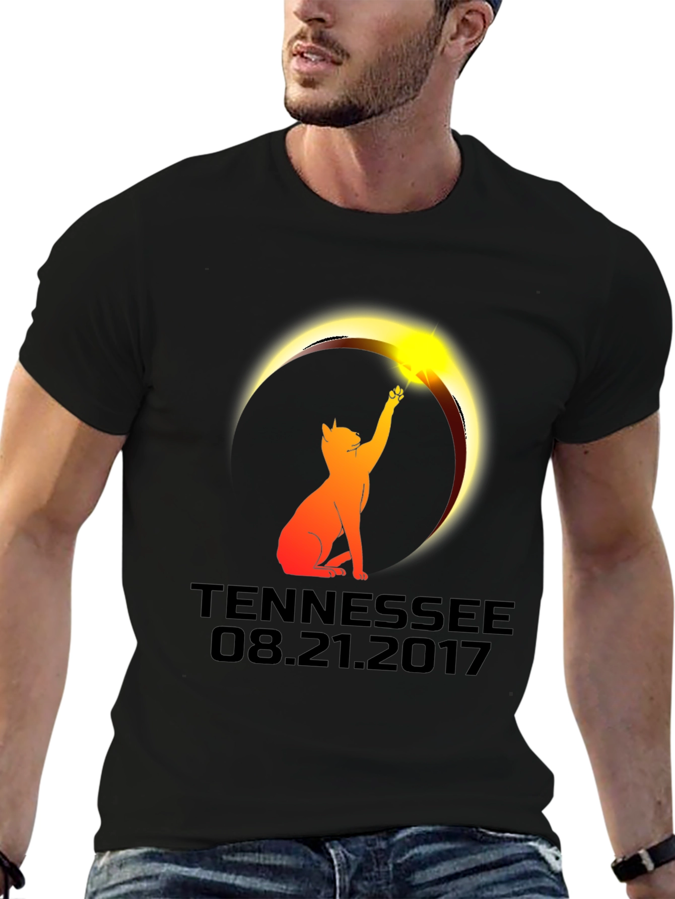 Tennessee Eclipse Cat Graphic Tee