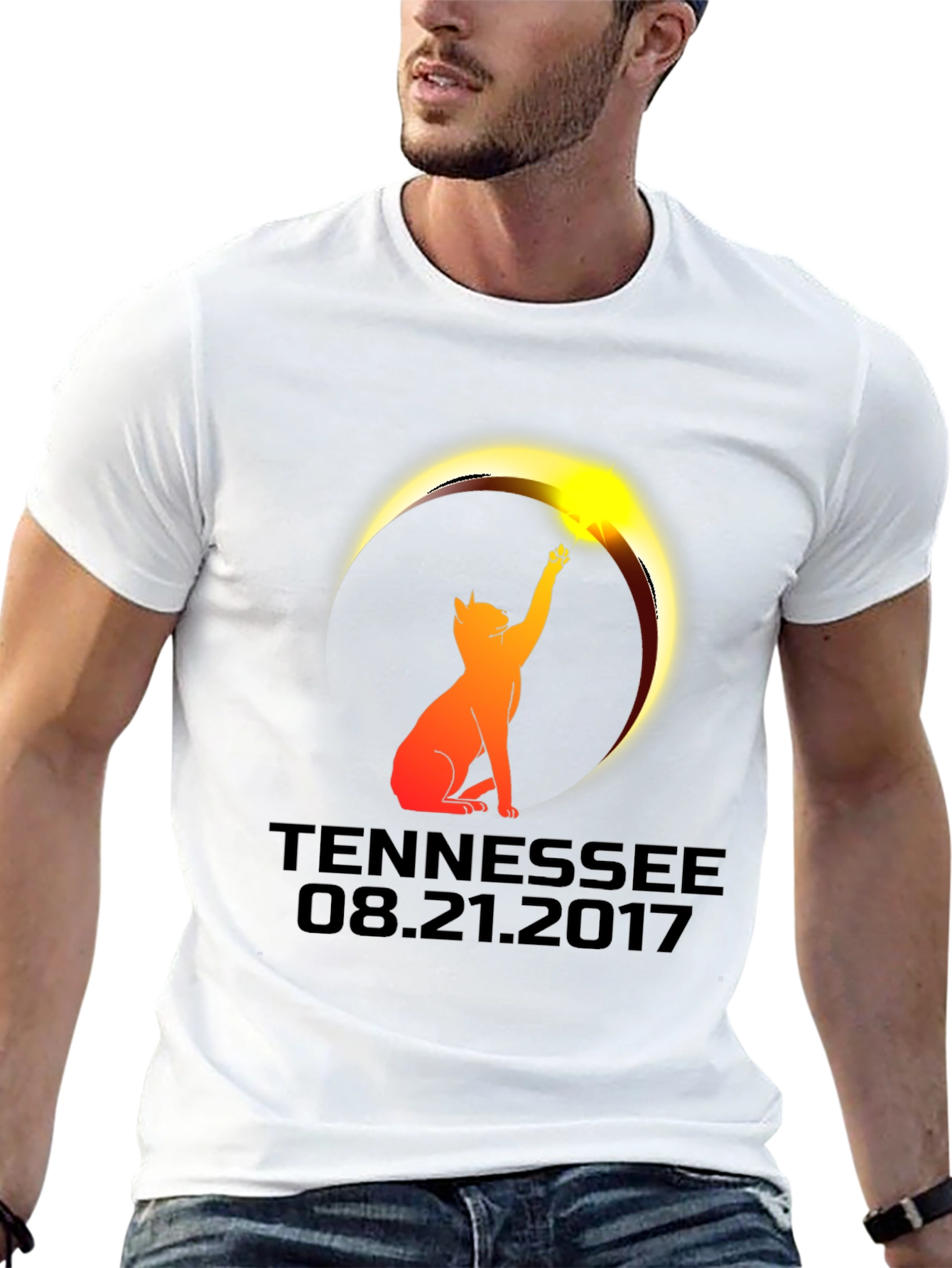 Tennessee Eclipse Cat Graphic Tee