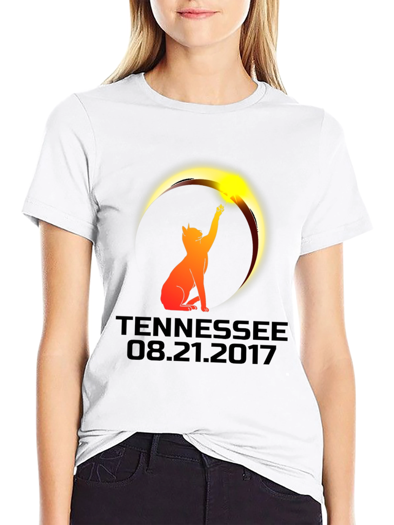 Tennessee Eclipse Cat Graphic Tee