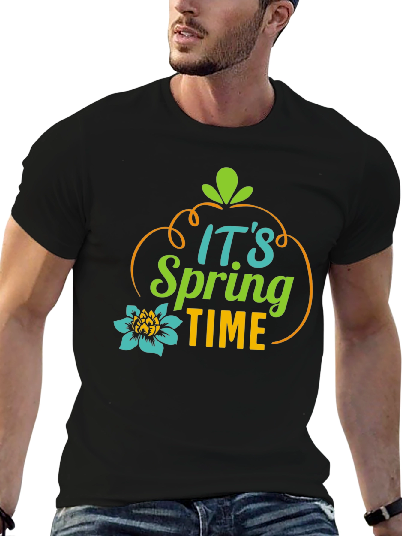 Its Spring Time T-Shirt - Black