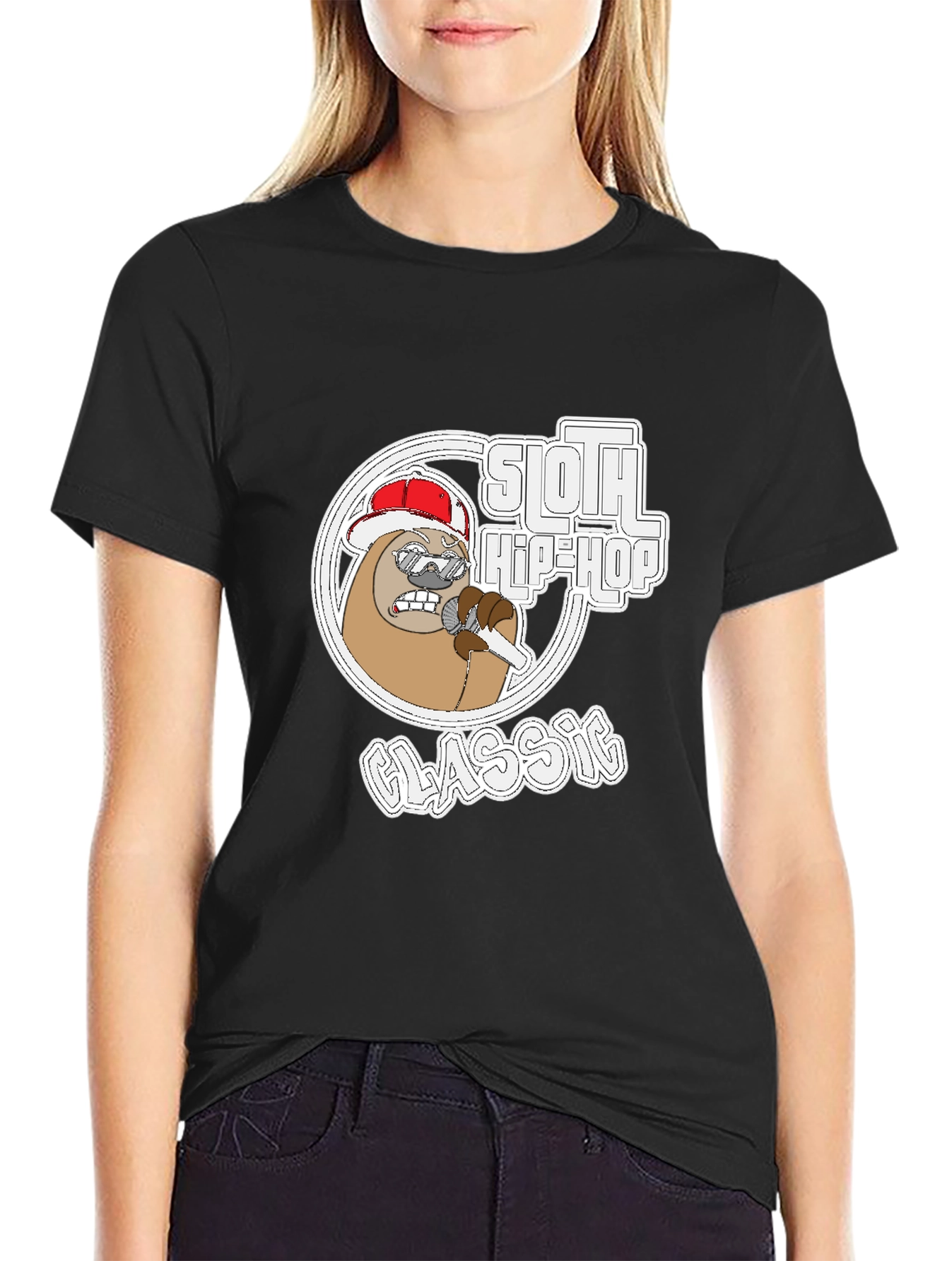 Sloth Hip-Hop Classic Graphic Tee