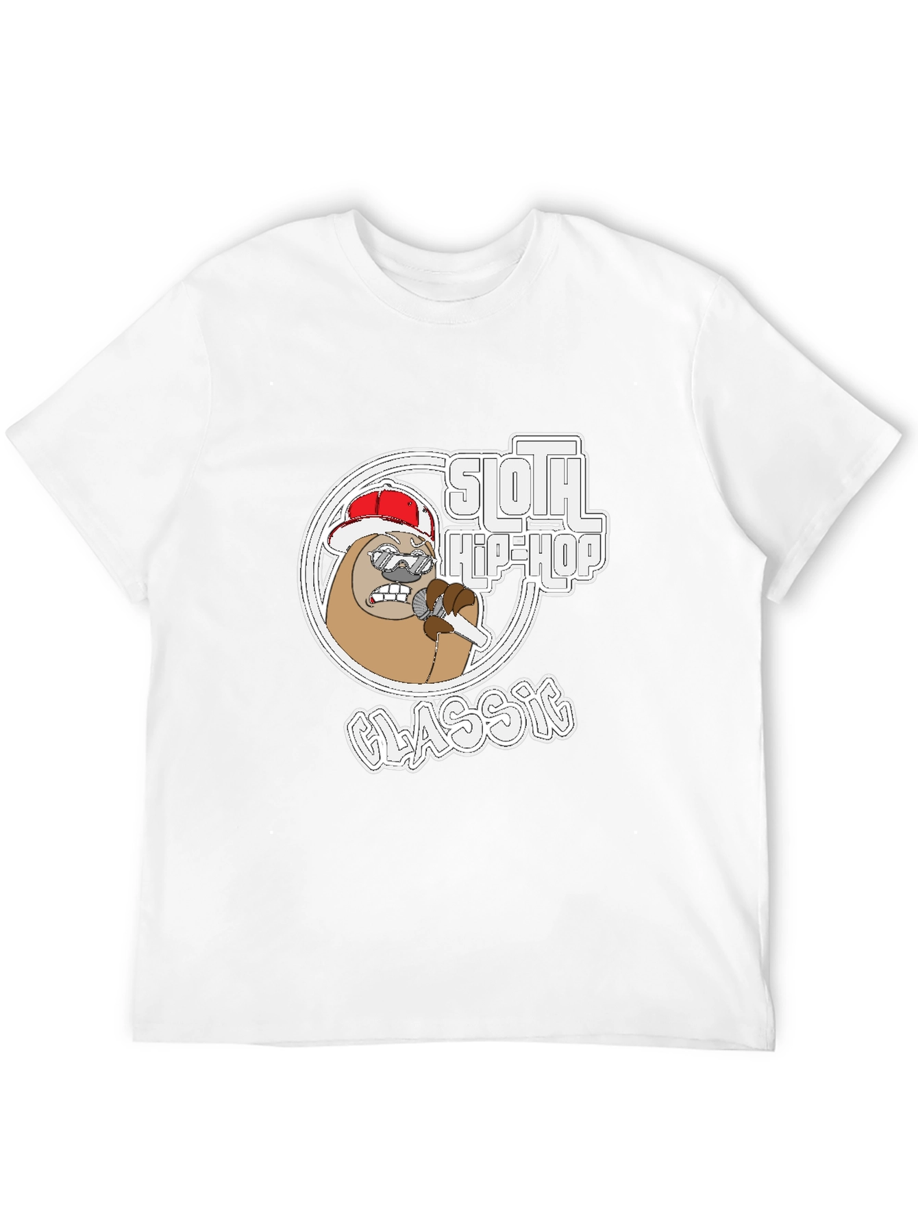 Sloth Hip-Hop Classic Graphic Tee