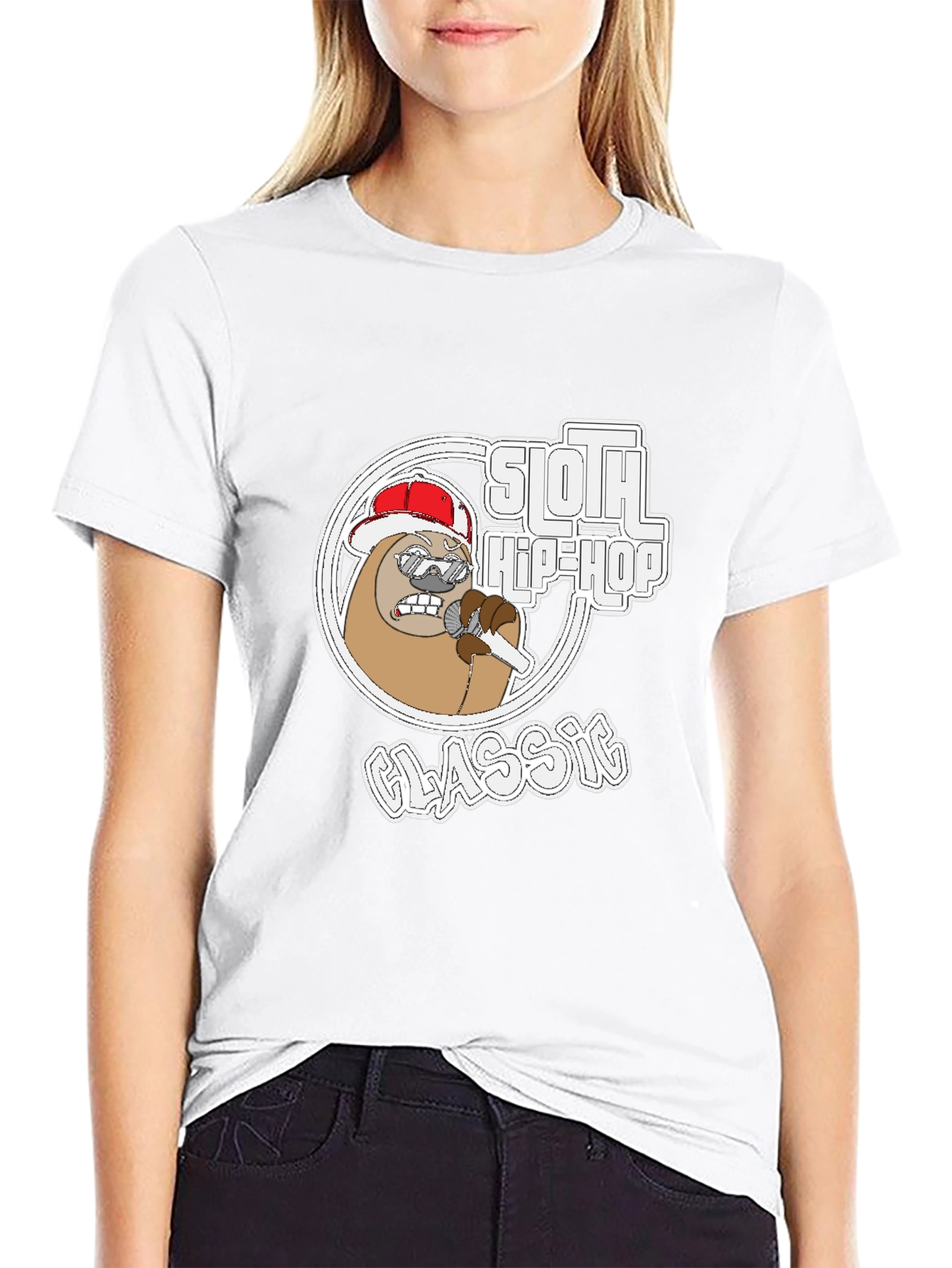 Sloth Hip-Hop Classic Graphic Tee