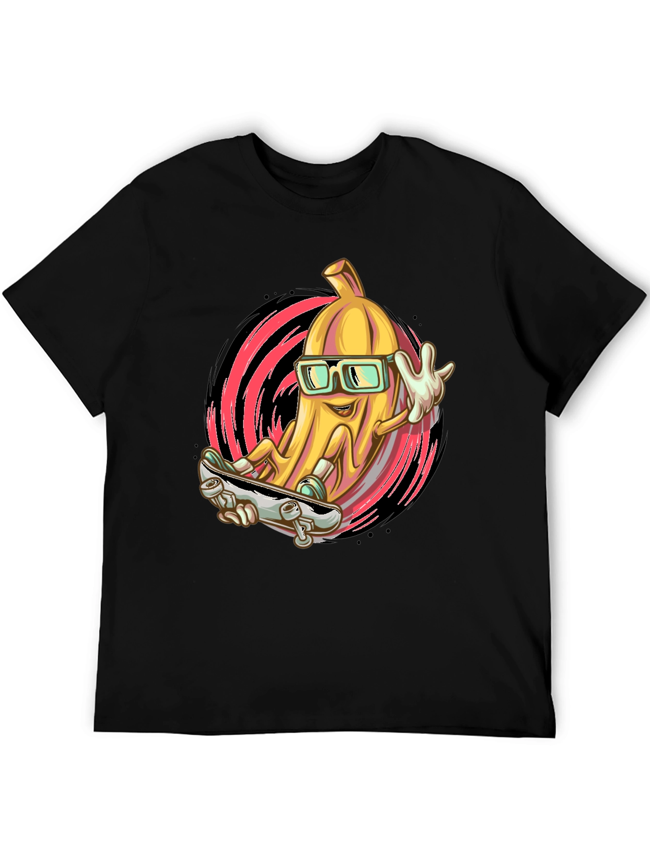 Banana Skateboard T-Shirt - Cool Fruit Design