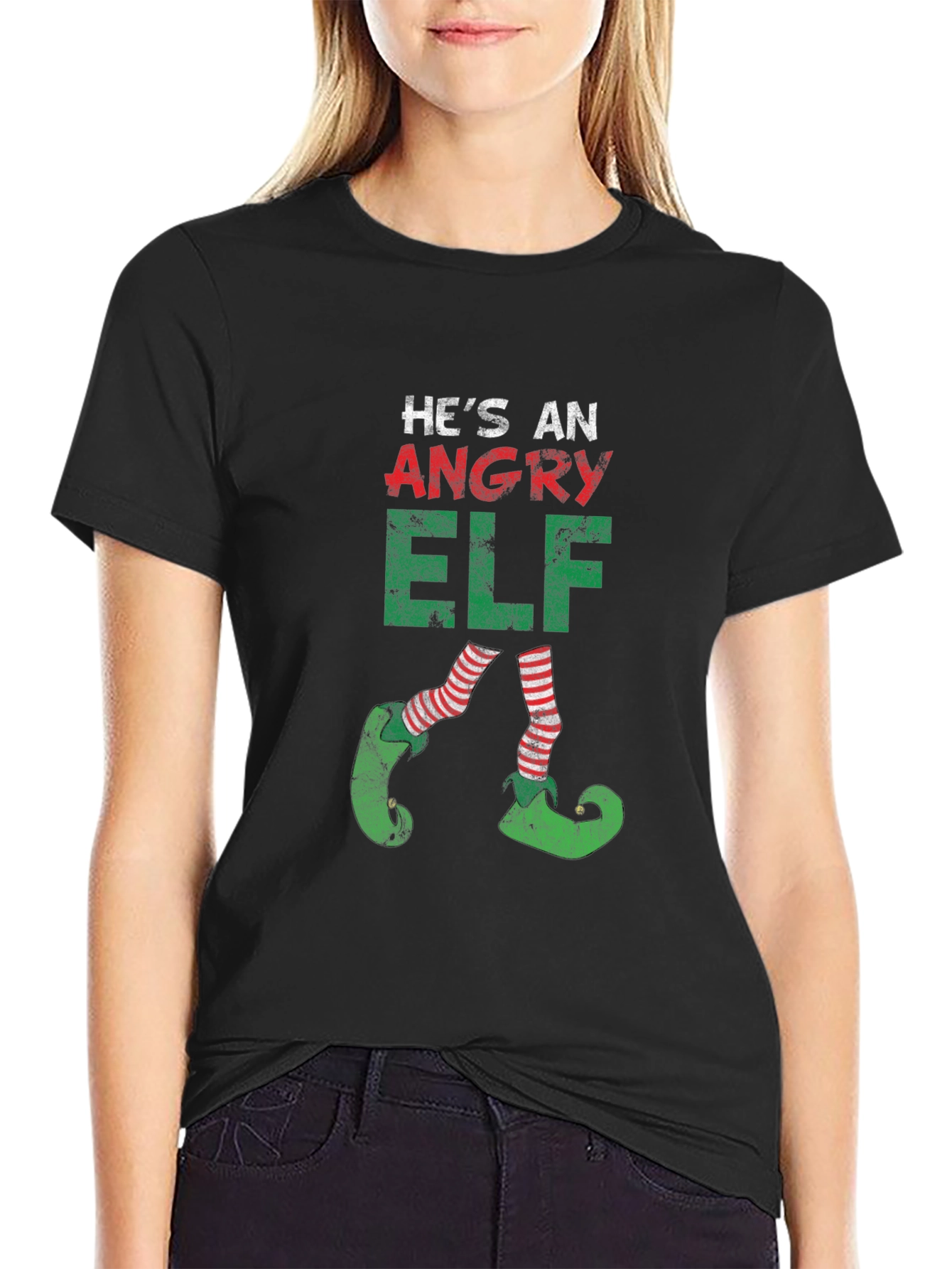 Angry Elf Christmas T-Shirt