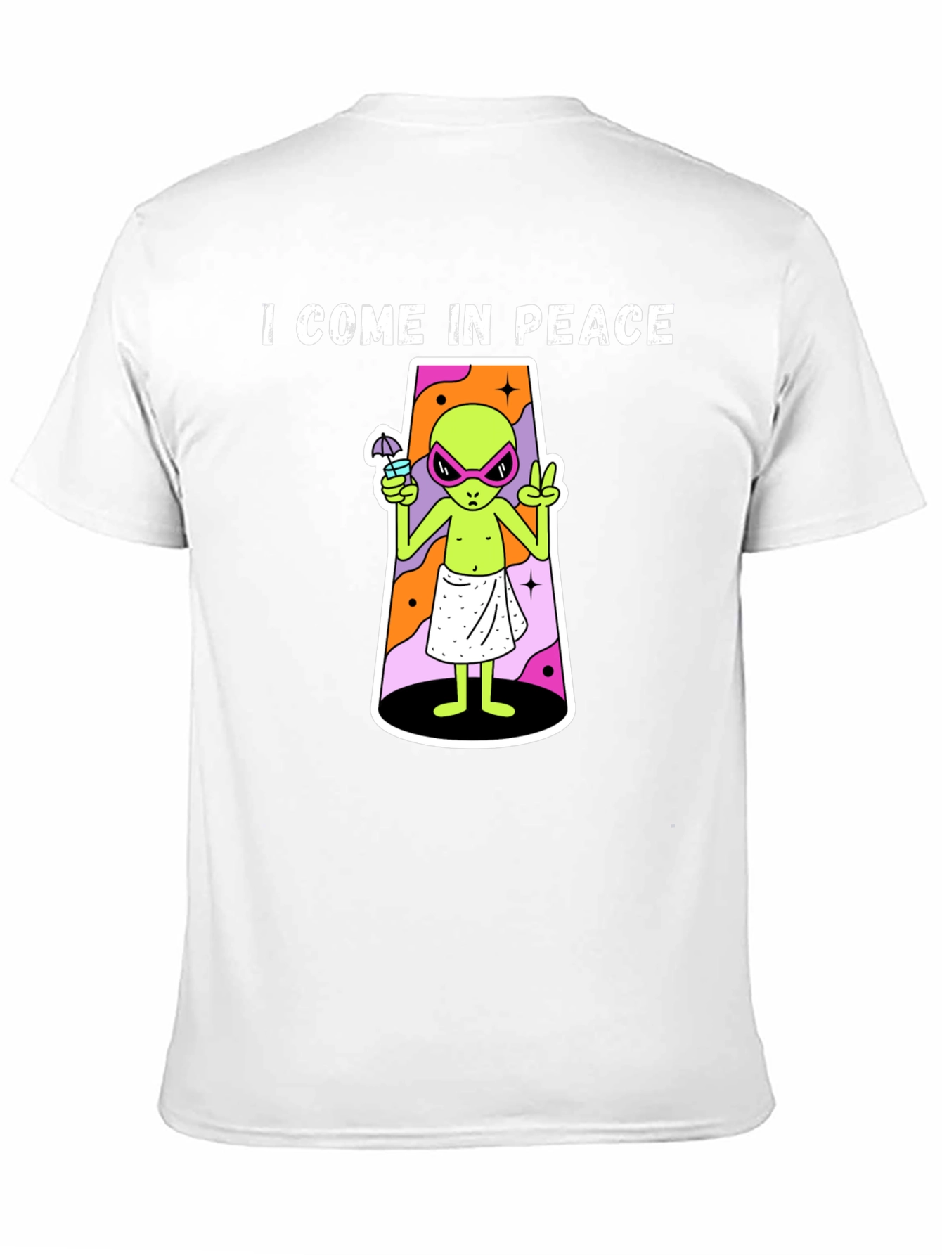 I Come In Peace Alien Graphic T-Shirt