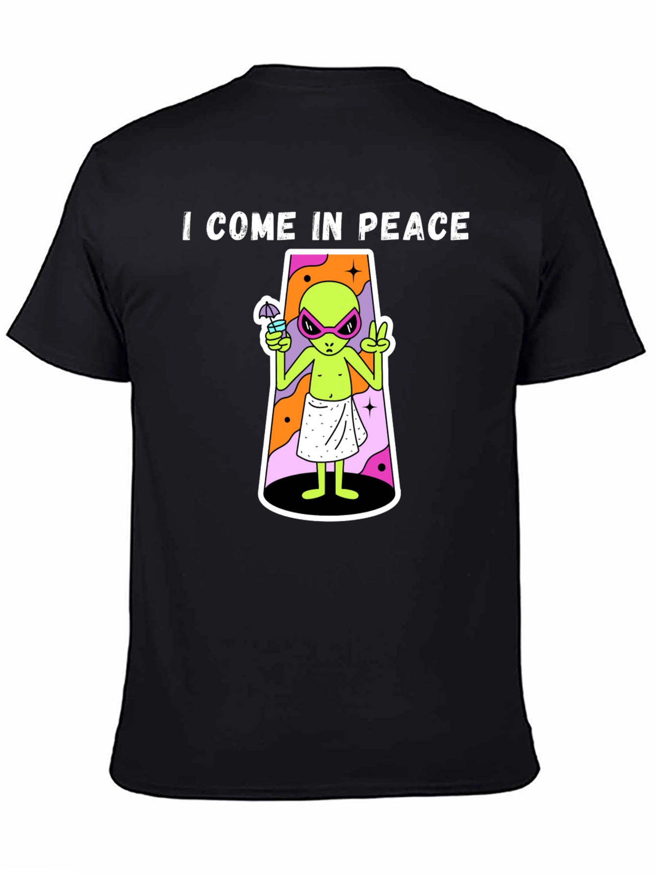 I Come In Peace Alien Graphic T-Shirt