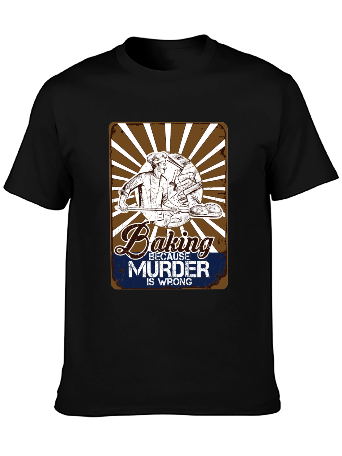 Baking Because Murder Is Wrong Graphic T-Shirt