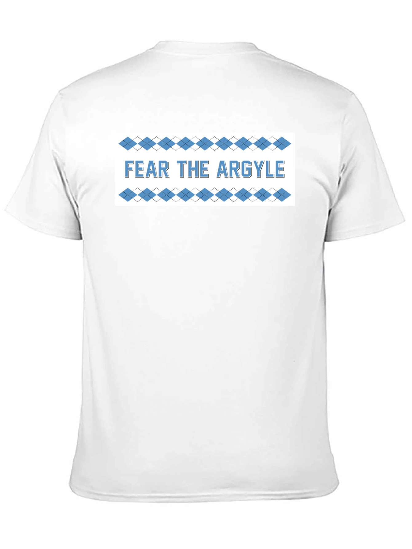 Fear the Argyle T-Shirt - Black Crew Neck Tee