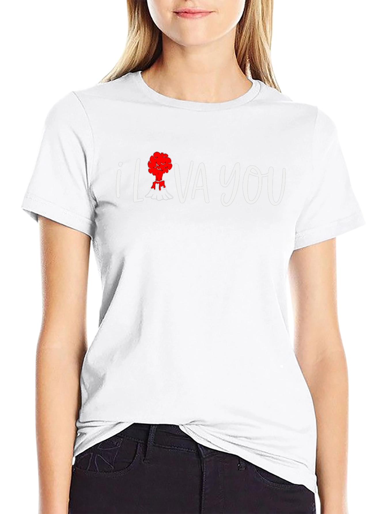 I Lava You Graphic Tee - Black