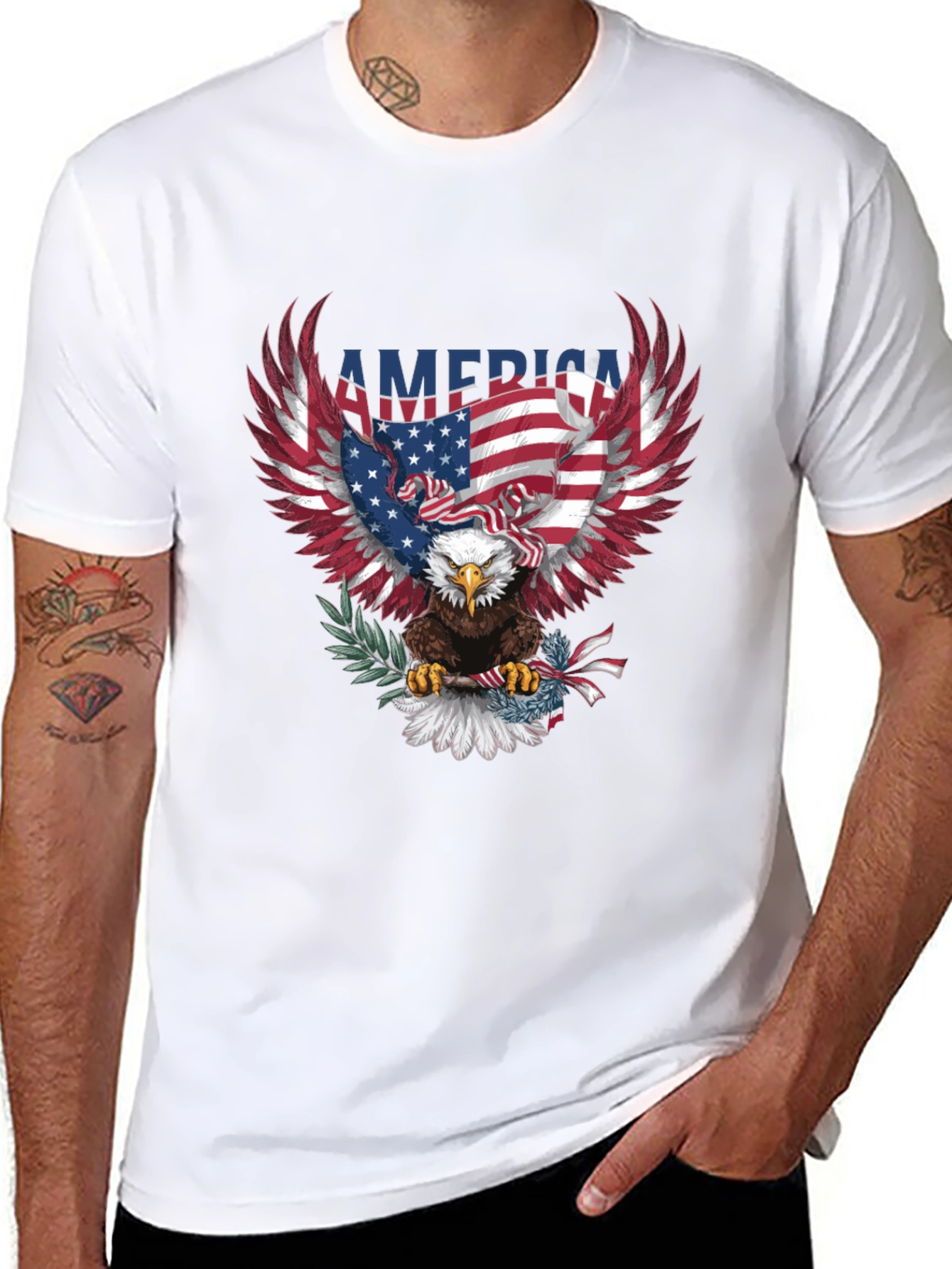 American Eagle Flag Graphic Tee