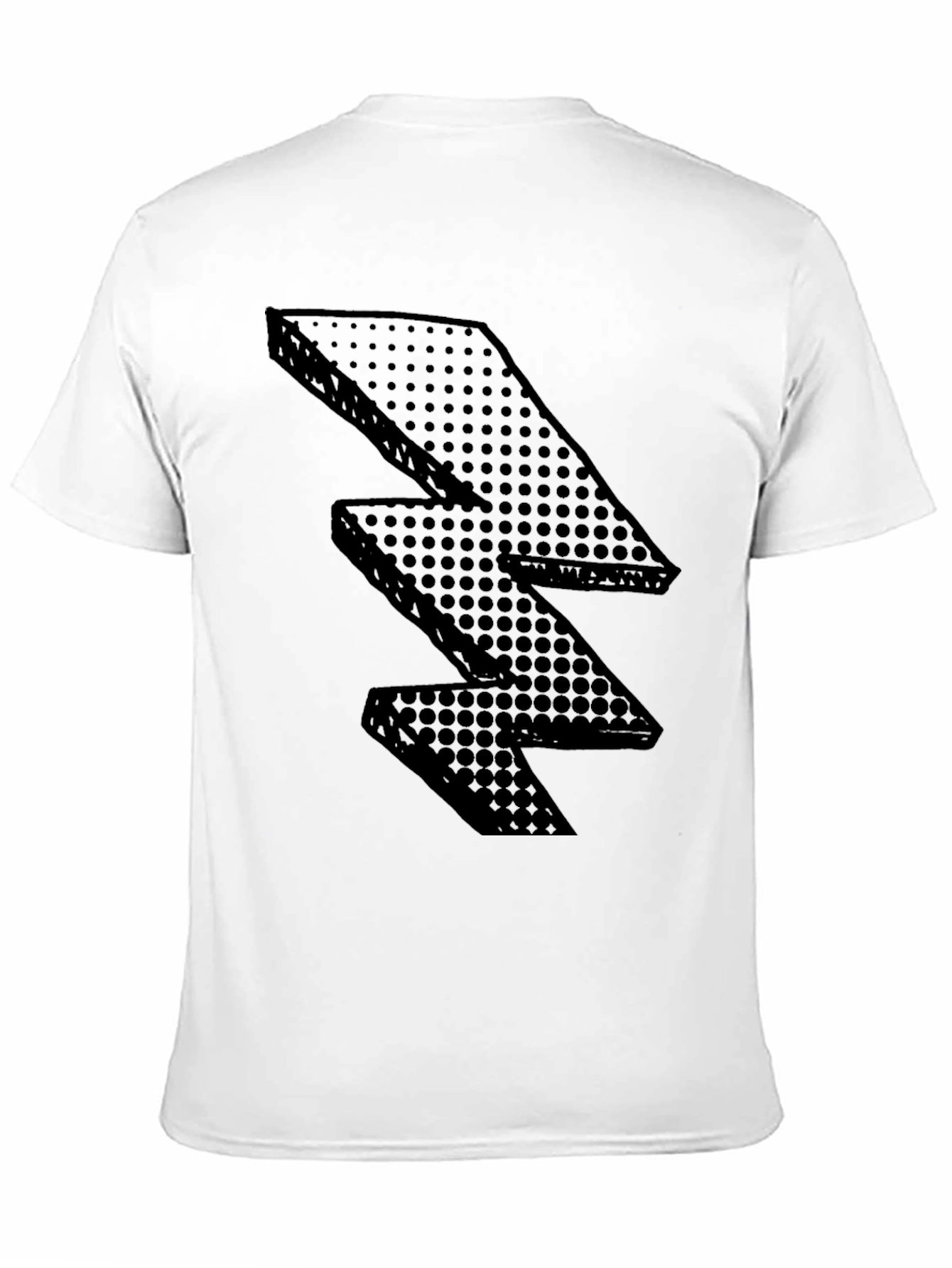 Black Lightning Bolt Graphic Tee - Modern Style