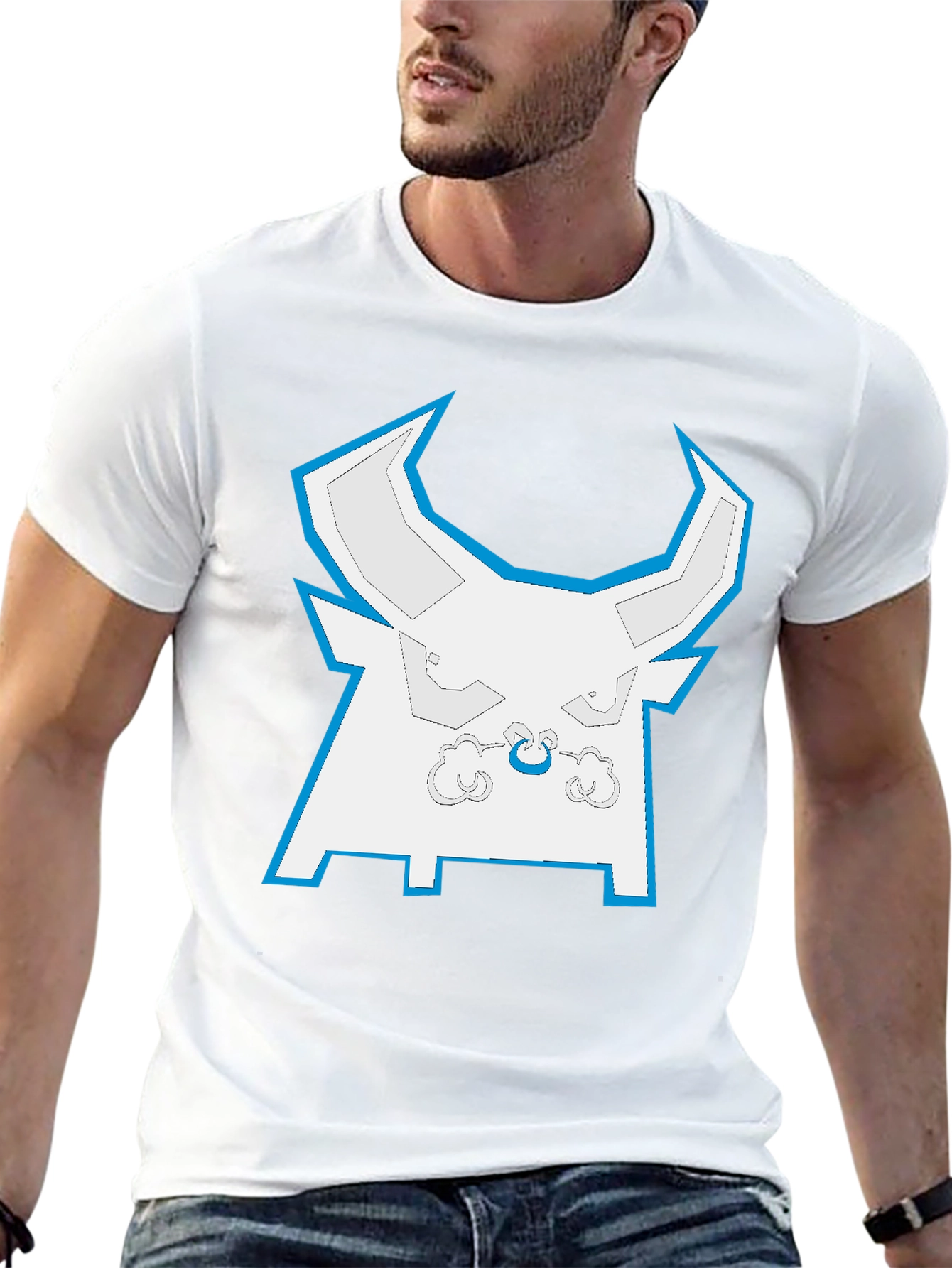 Cool Bull Graphic Tee - Black Cotton T-Shirt