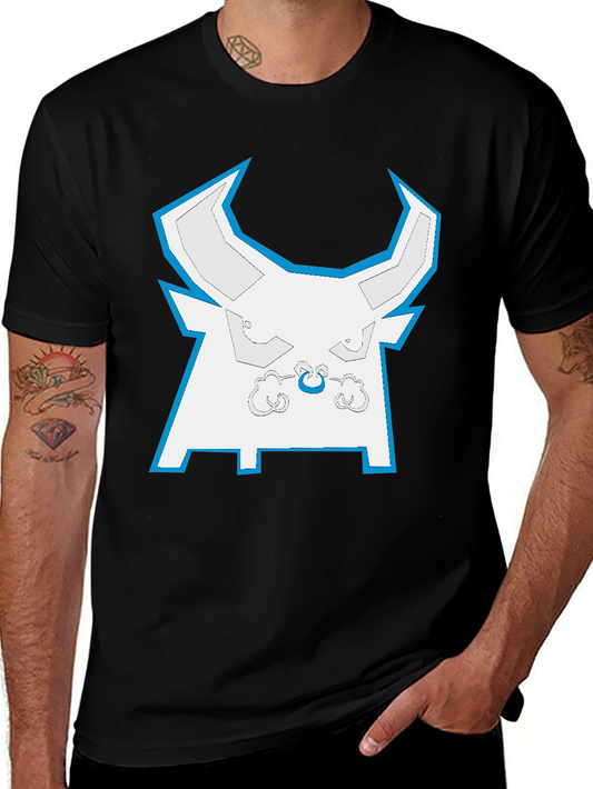 Cool Bull Graphic Tee - Black Cotton T-Shirt