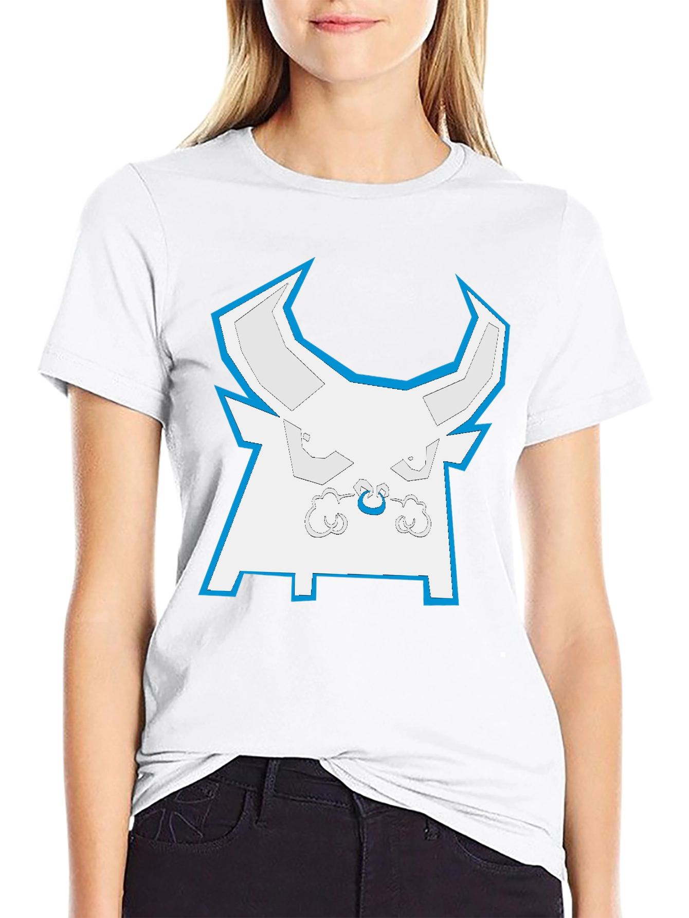 Cool Bull Graphic Tee - Black Cotton T-Shirt