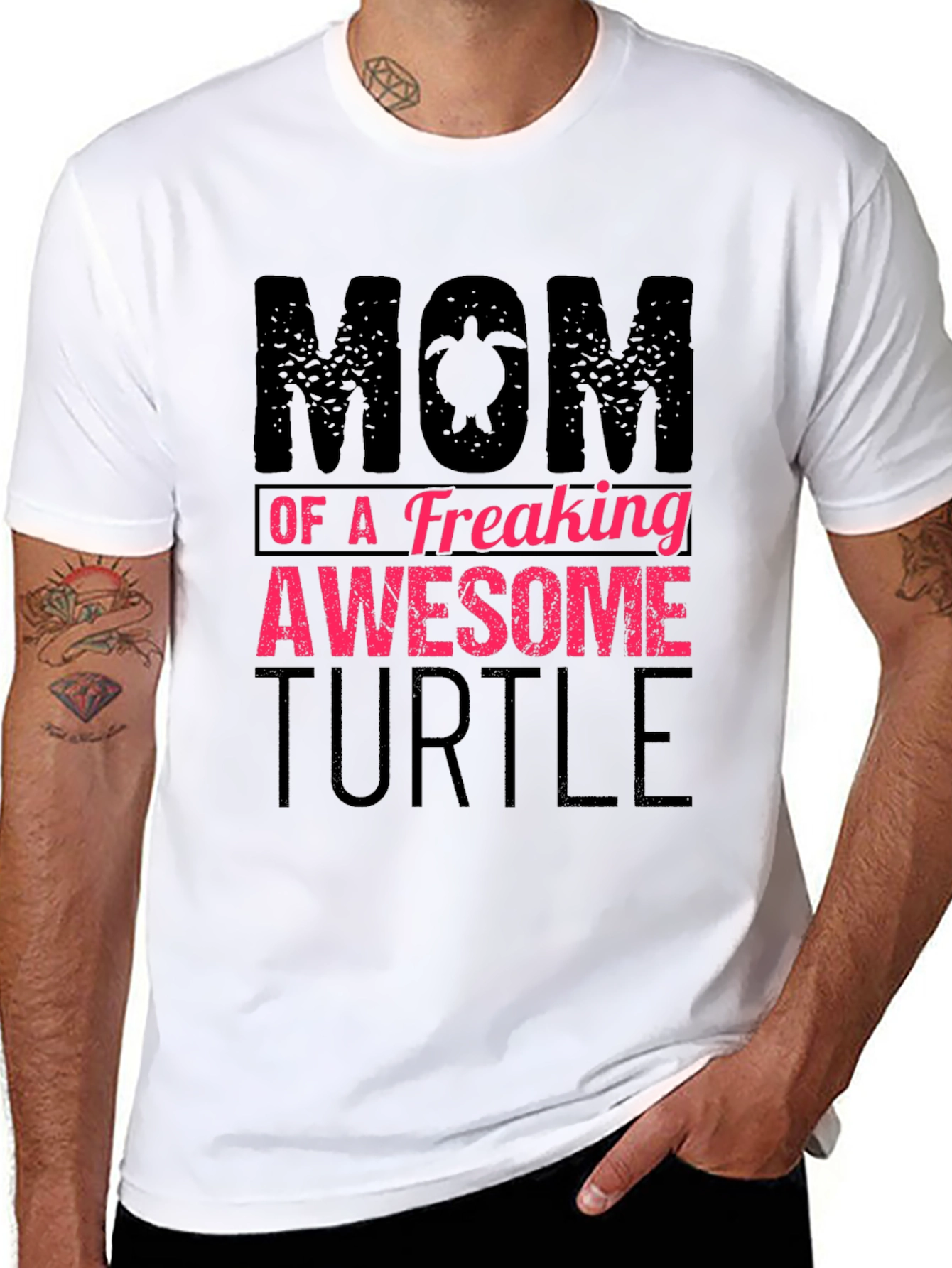Mom of a Freaking Awesome Turtle T-Shirt