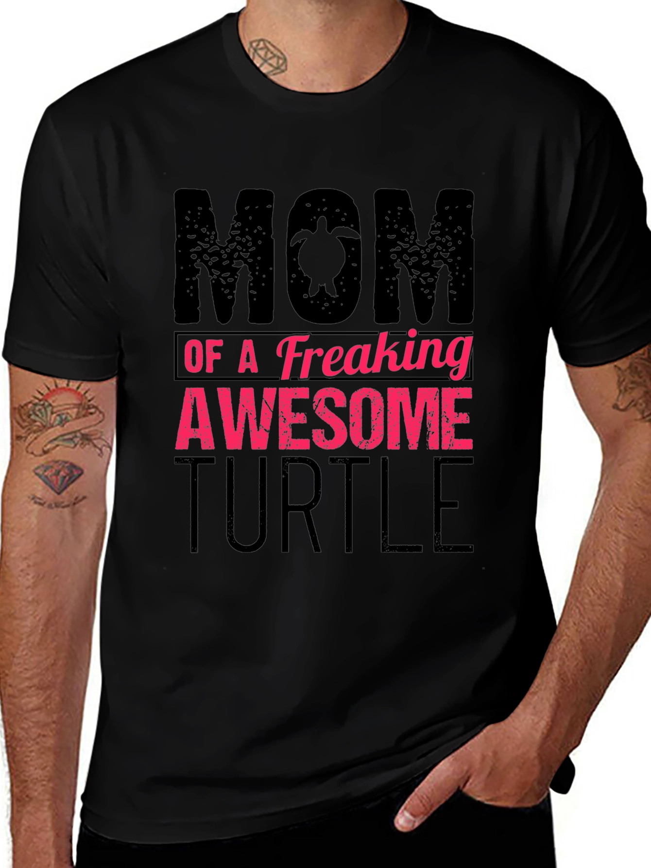 Mom of a Freaking Awesome Turtle T-Shirt