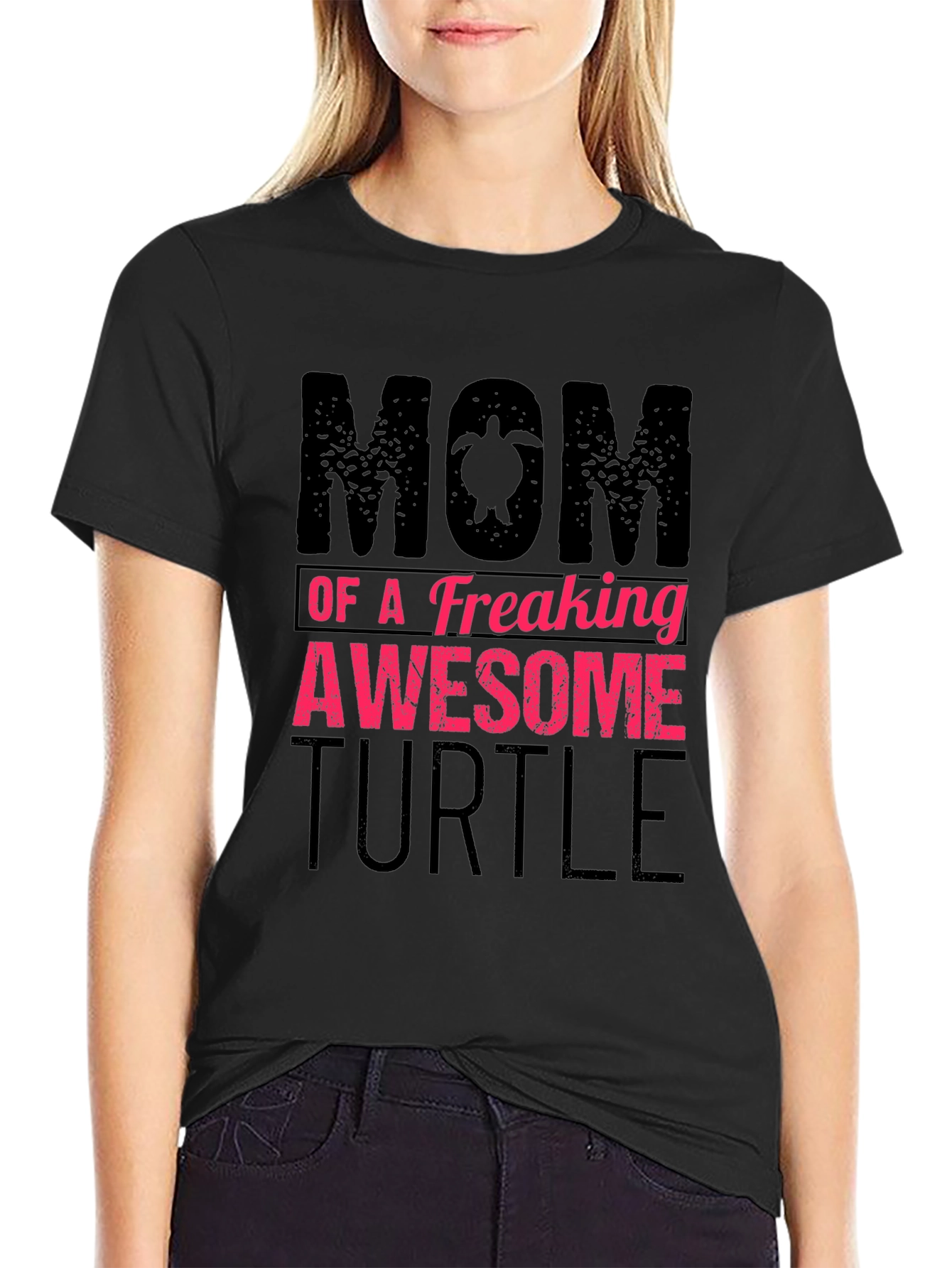 Mom of a Freaking Awesome Turtle T-Shirt
