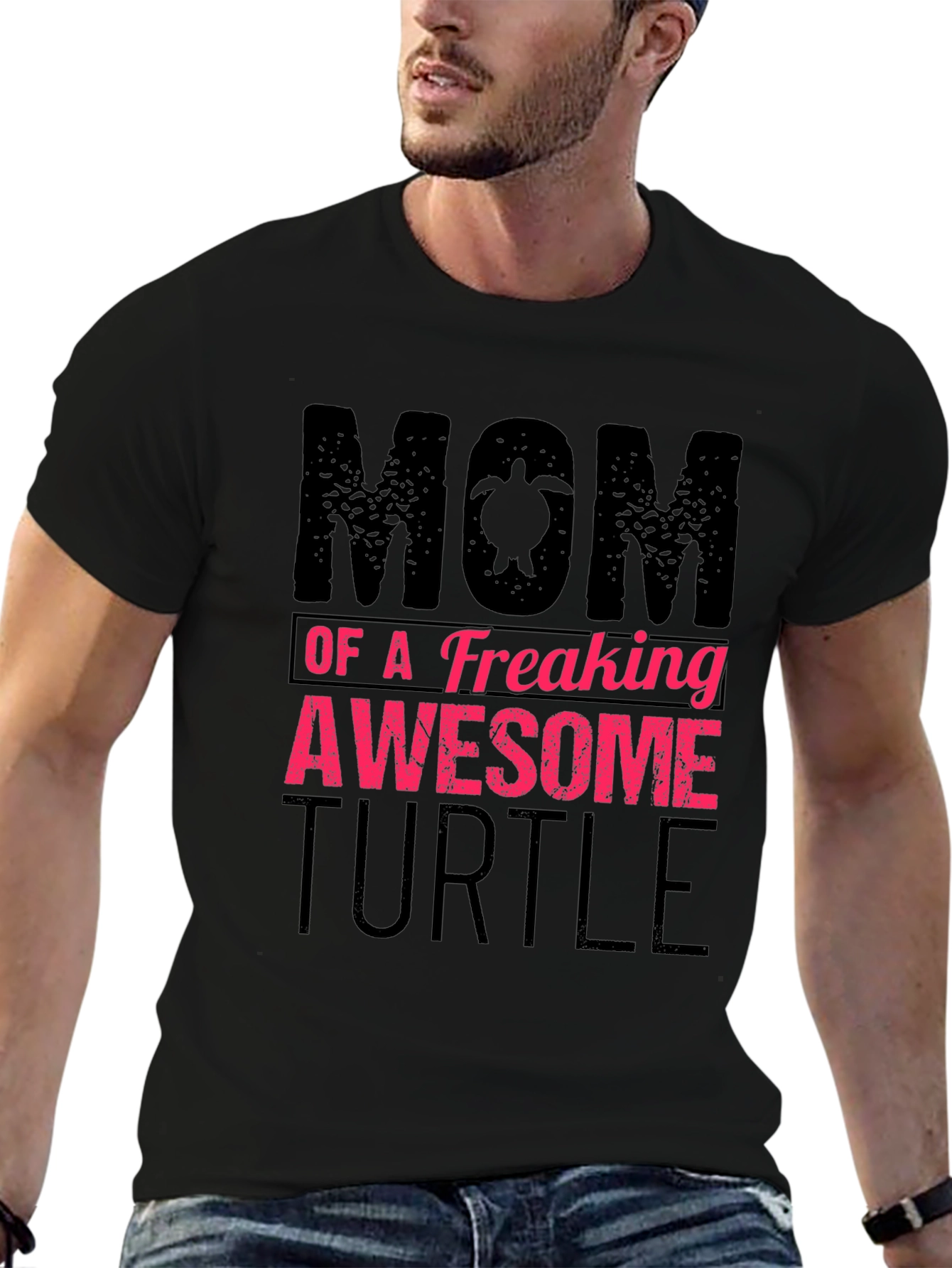Mom of a Freaking Awesome Turtle T-Shirt