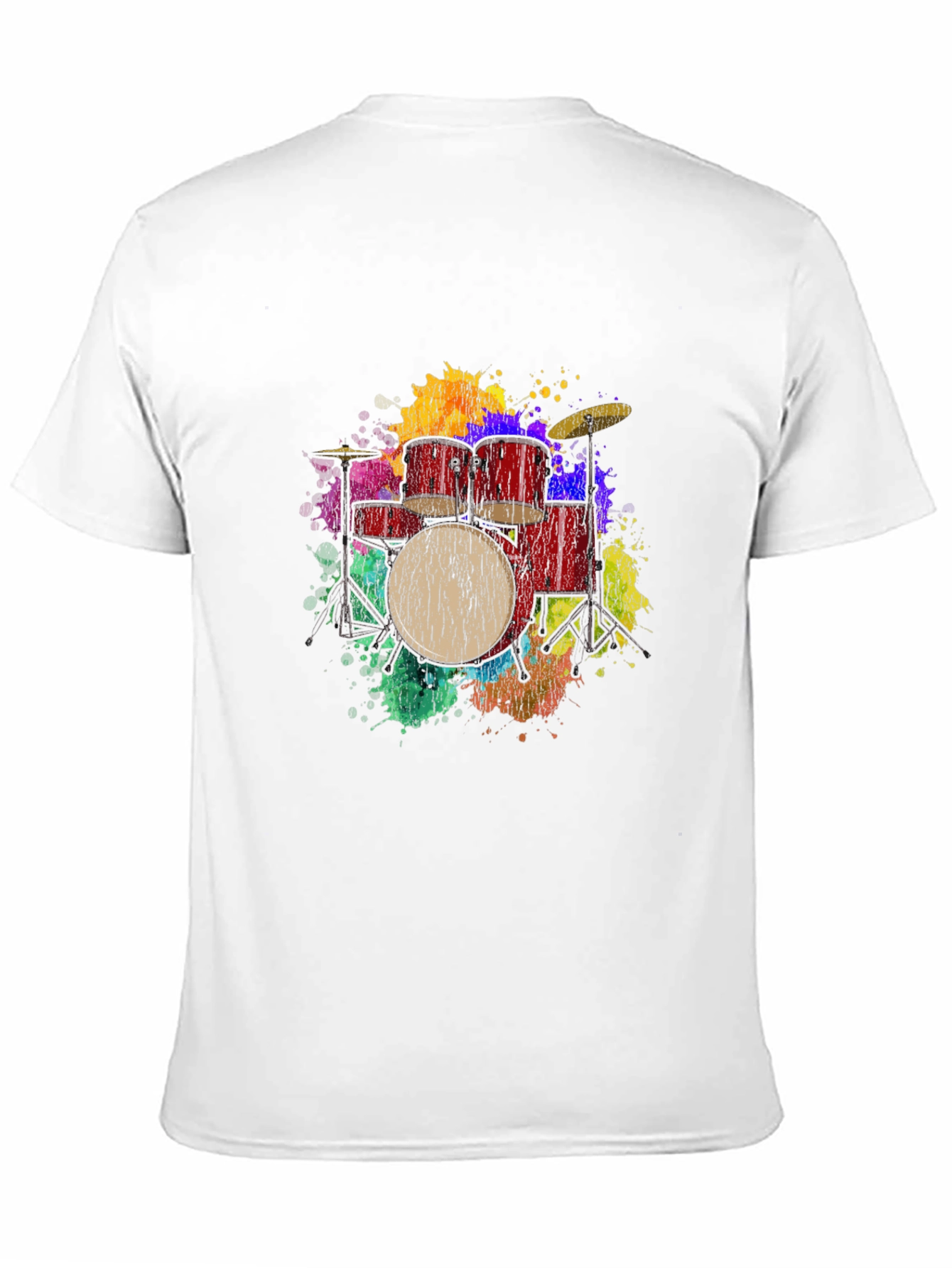 Colorful Drums Graphic T-Shirt