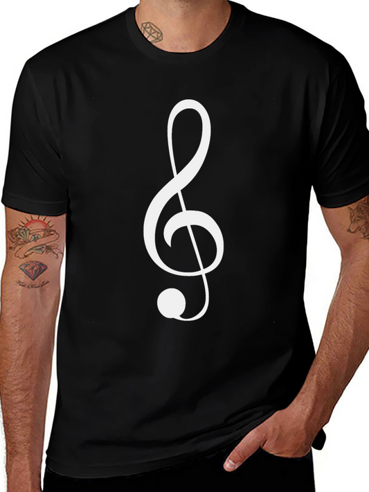 Treble Clef Black T-Shirt