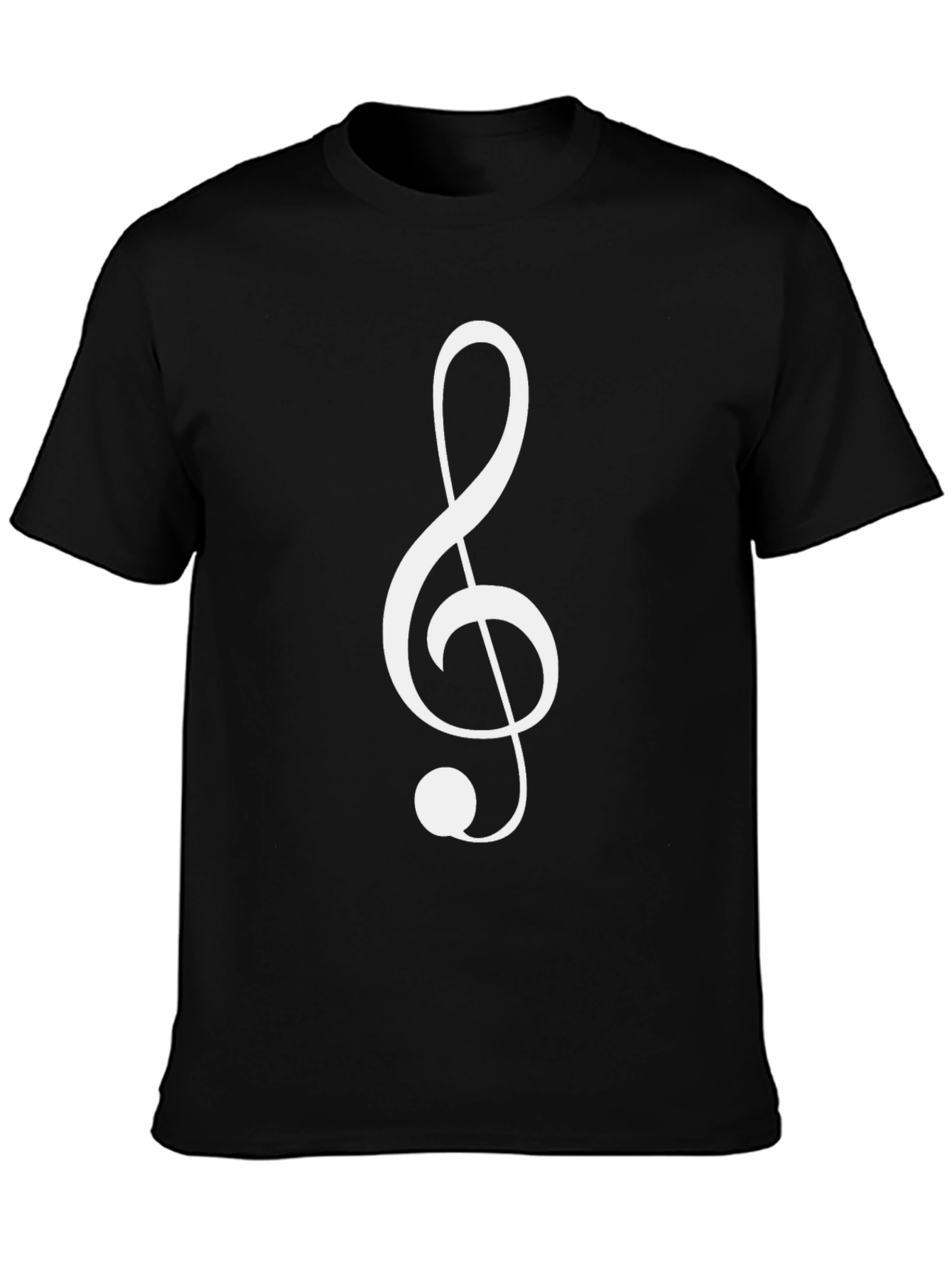 Treble Clef Black T-Shirt