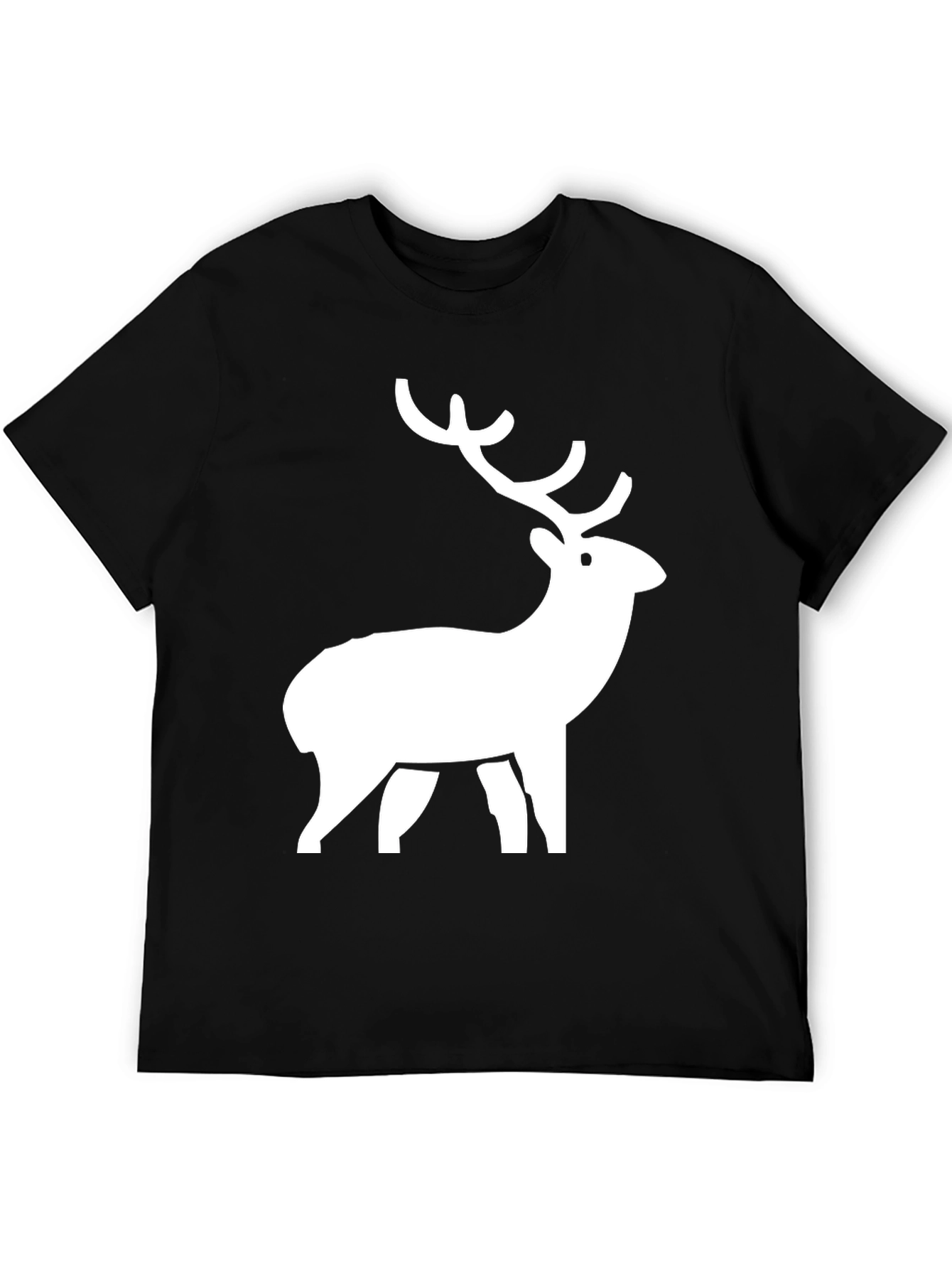 Stylish Deer Graphic Tee - Casual Comfort