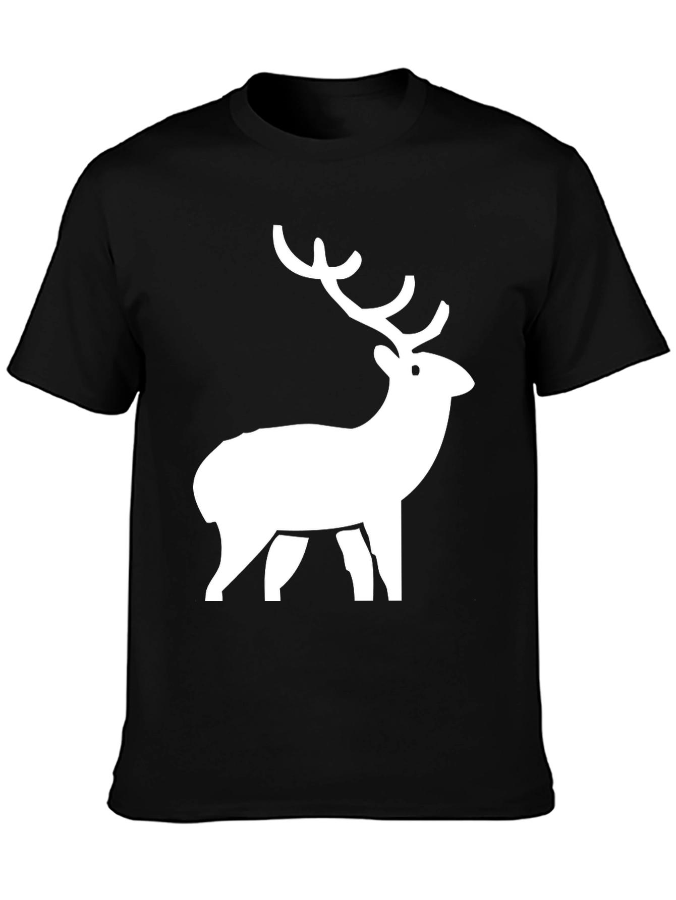 Stylish Deer Graphic Tee - Casual Comfort