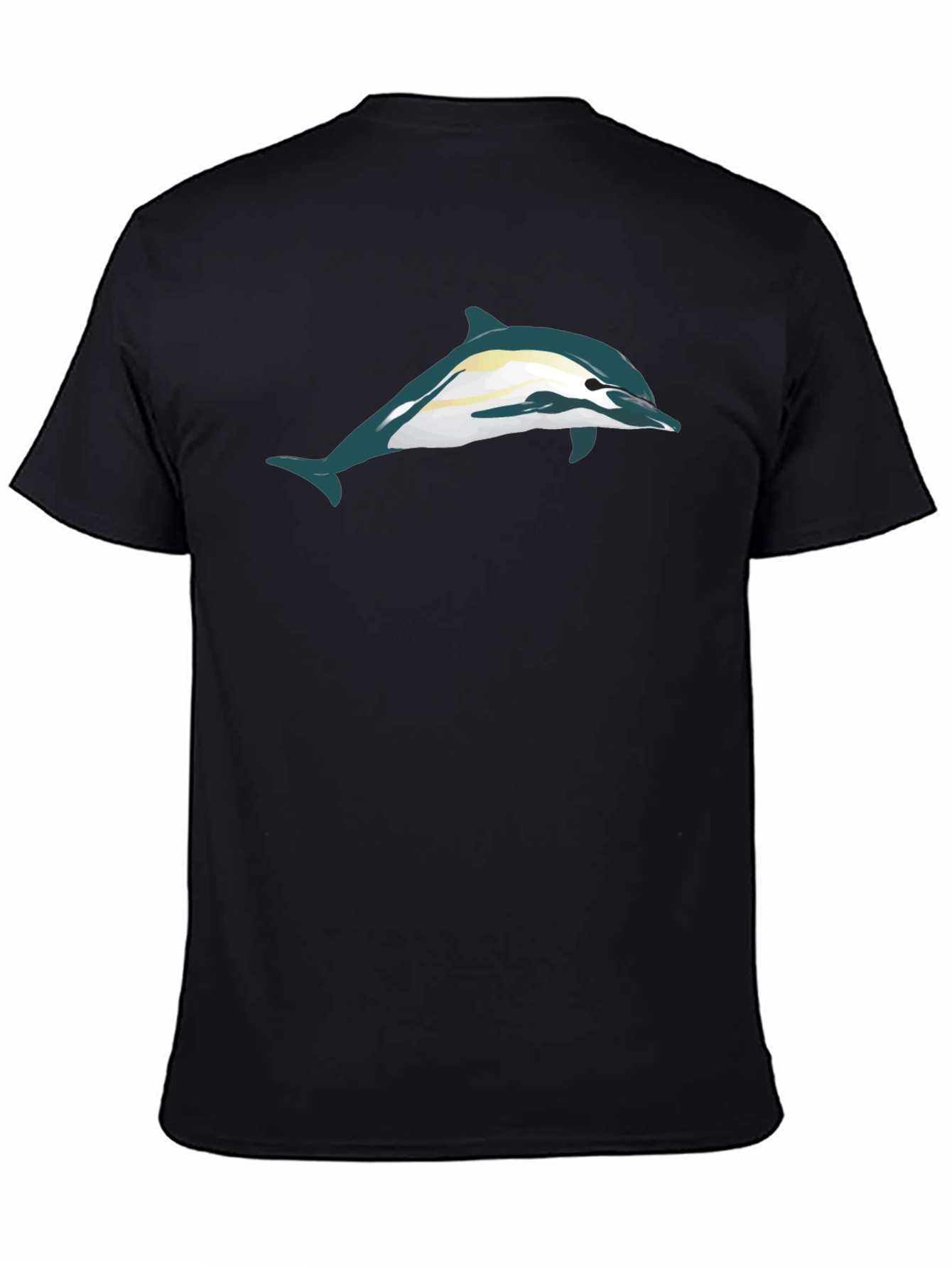 Dolphin Graphic Black T-Shirt