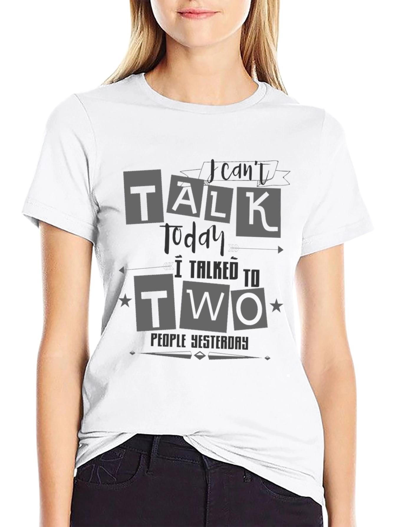 Funny I Cant Talk Today Graphic Tee