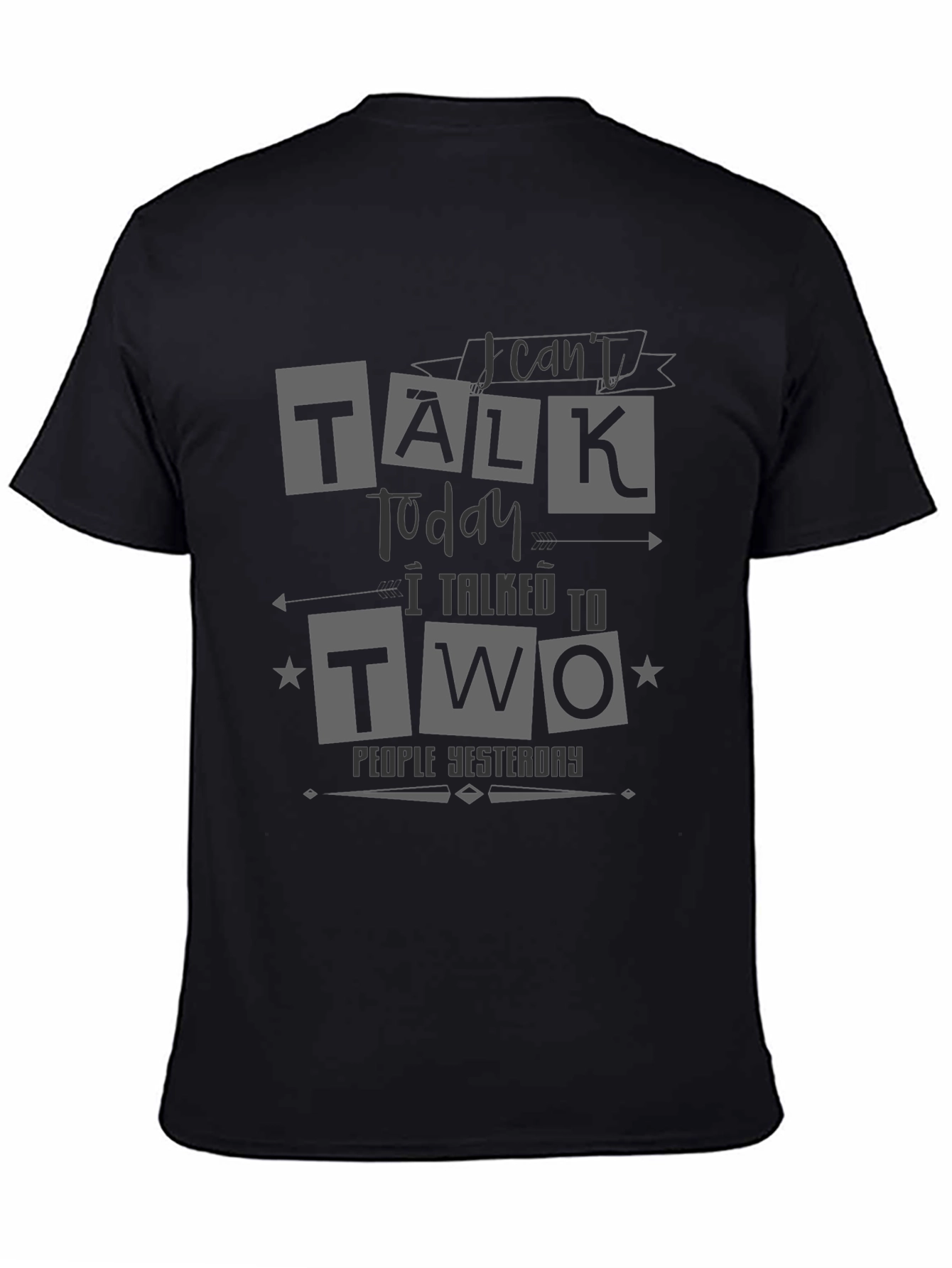 Funny I Cant Talk Today Graphic Tee
