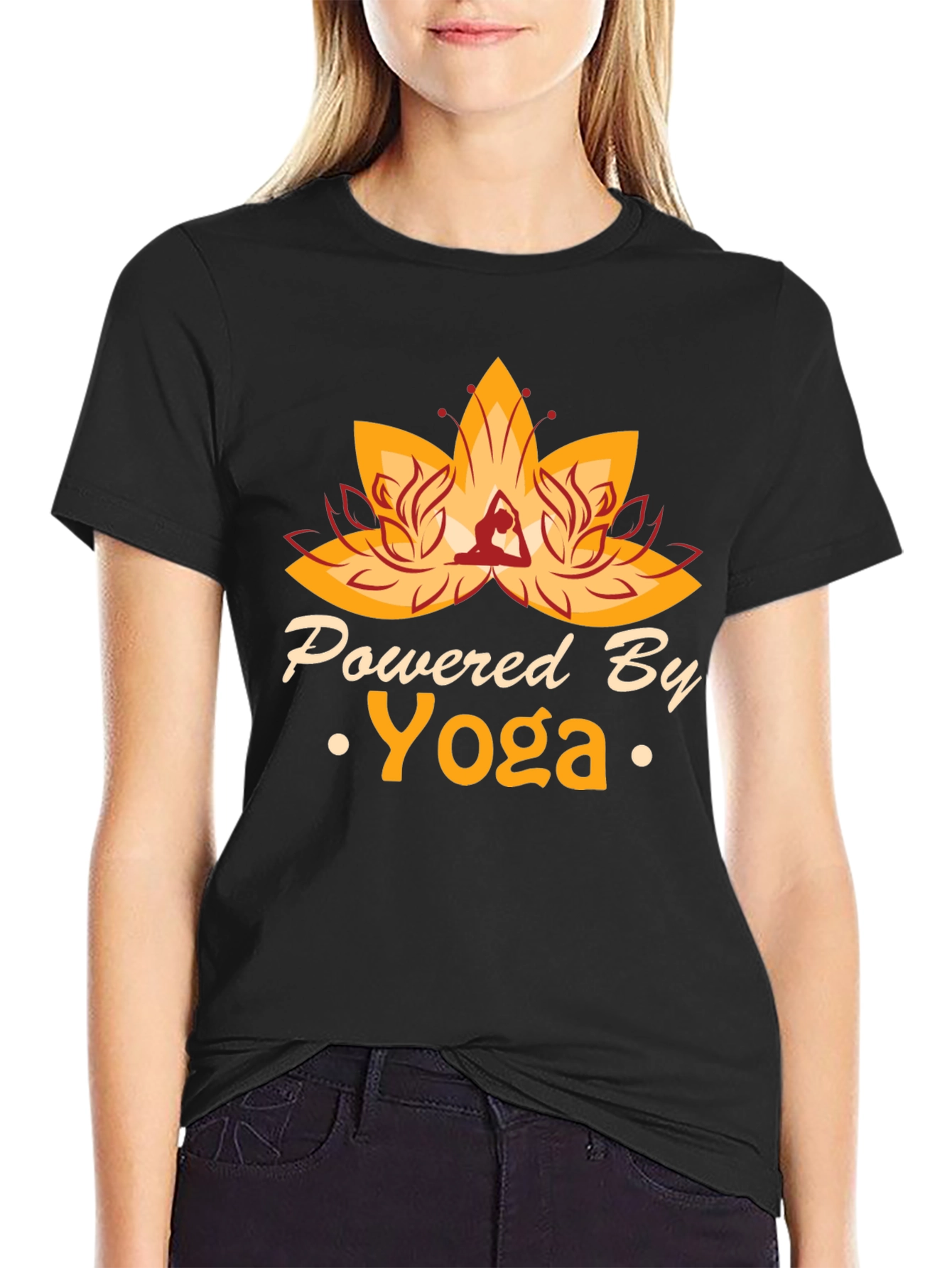 Powered By Yoga Graphic T-Shirt