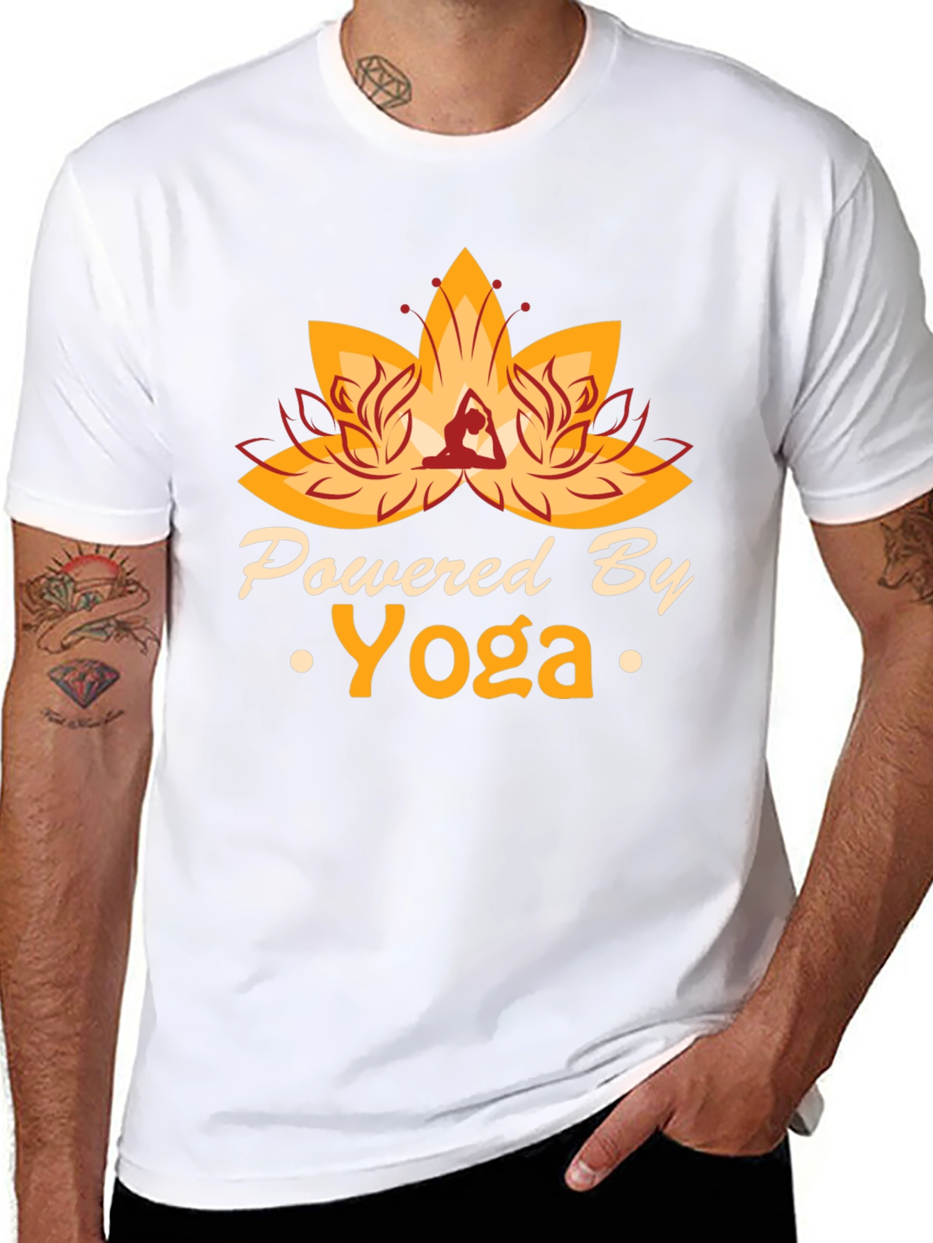 Powered By Yoga Graphic T-Shirt